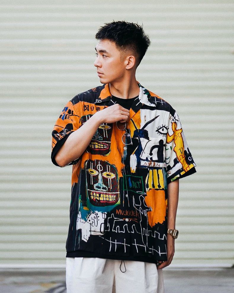Wacko Maria WACKO MARIA Basquiat Short Sleeve Shirt 21ss Hawaiian Shir Size US M / EU 48-50 / 2 - 1 Thumbnail