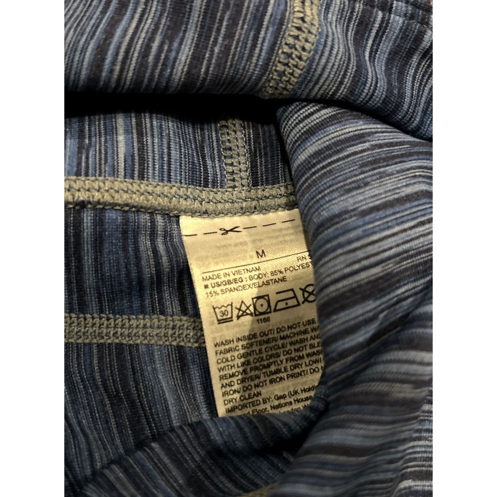 Gap Gap Leggings Women’s M Blue Ankle Length Stretch Activewear Casual 28" Waist 20" Inseam B20 Size 32" / US 10 / IT 46 - 3 Thumbnail