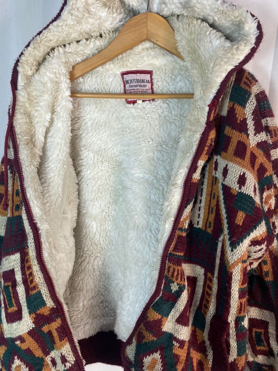 Vintage Vintage Mediterranean greekmythology fullprint native hoodie Size US L / EU 52-54 / 3 - 9 Thumbnail