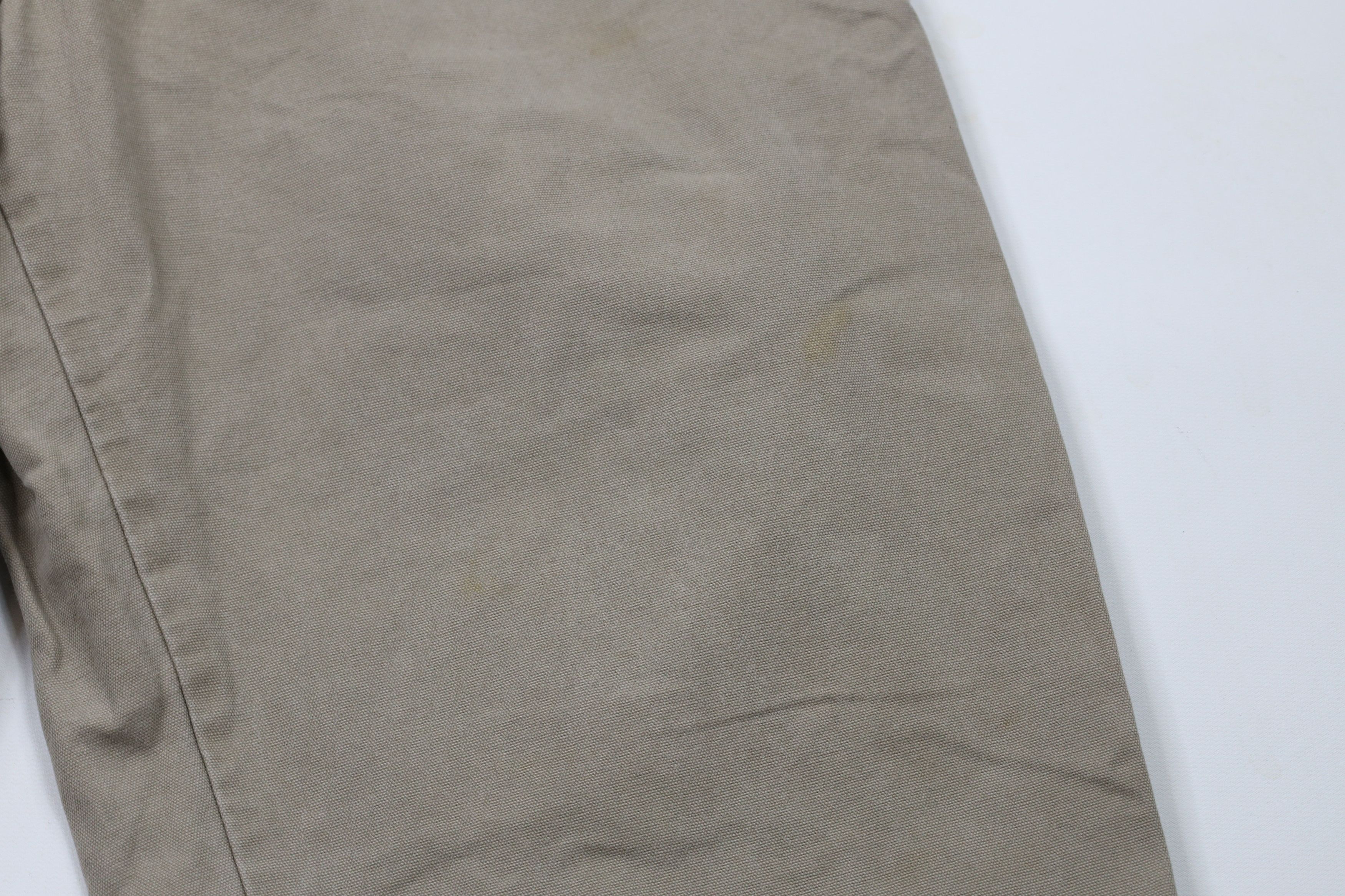 Columbia × Vintage Vintage 90s Columbia Spell Out Wide Leg Canvas Pants Beige Size US 36 / EU 52 - 6 Thumbnail