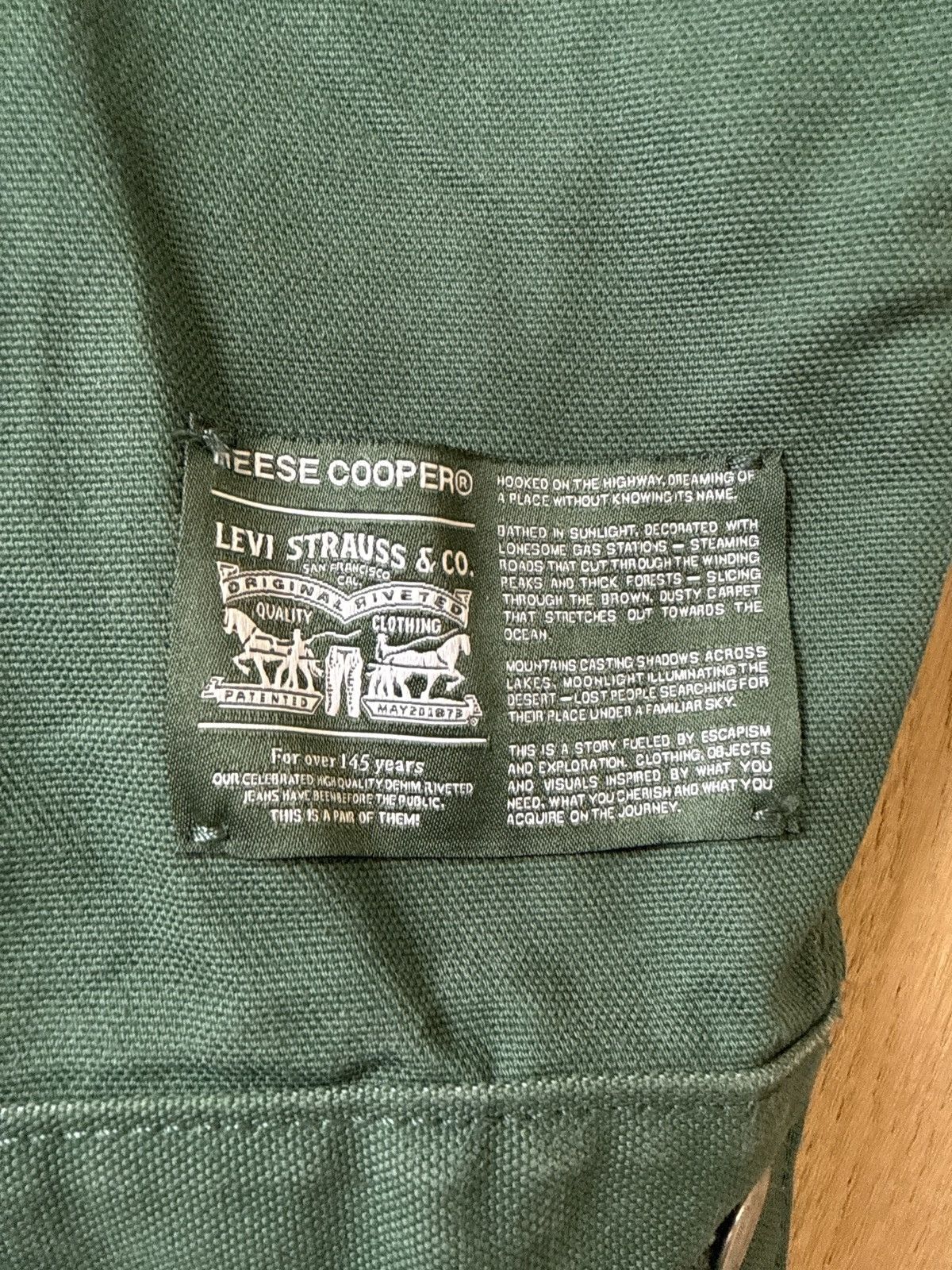 Levi's × Reese Cooper Reese Cooper Levi Type 2 Green Trucker Jacket Small Size US S / EU 44-46 / 1 - 4 Thumbnail