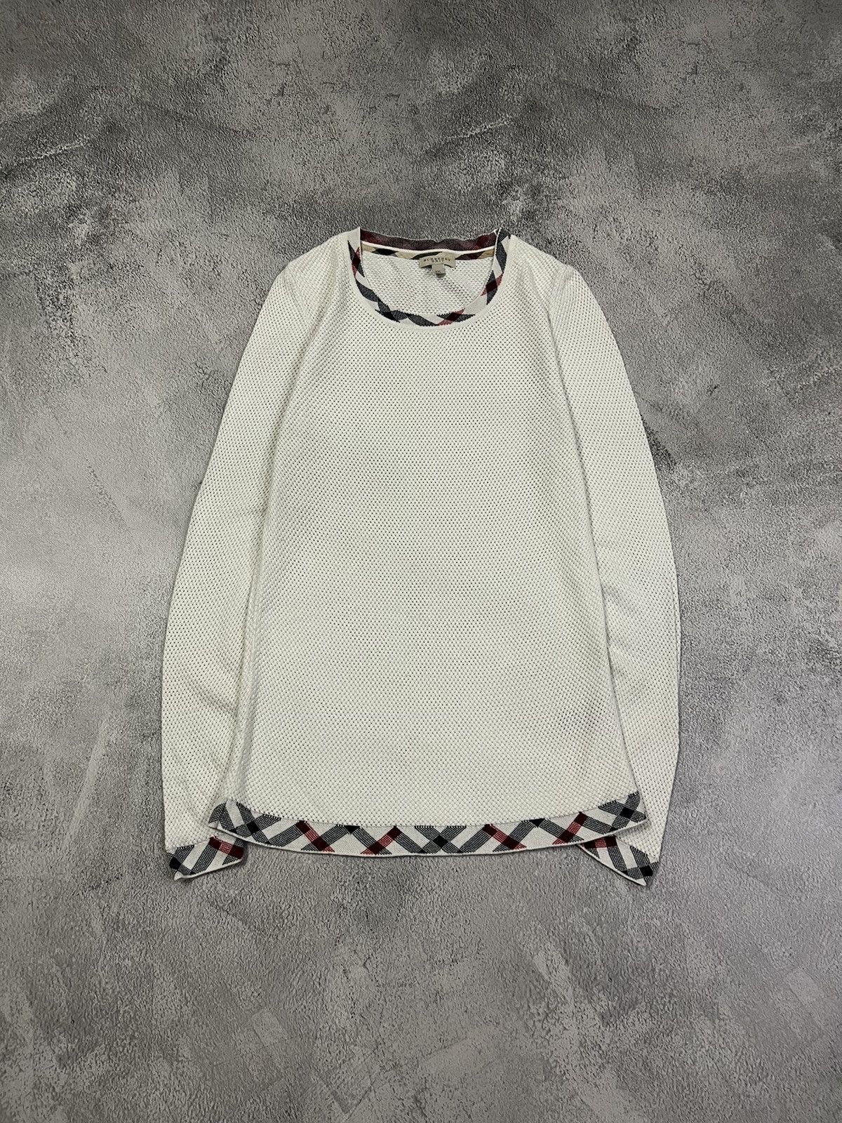 Burberry × Vintage Vintage Burberry Brit Long Sleeve 00’s Size XXL / US 16-18 / IT 52-54 - 2 Thumbnail