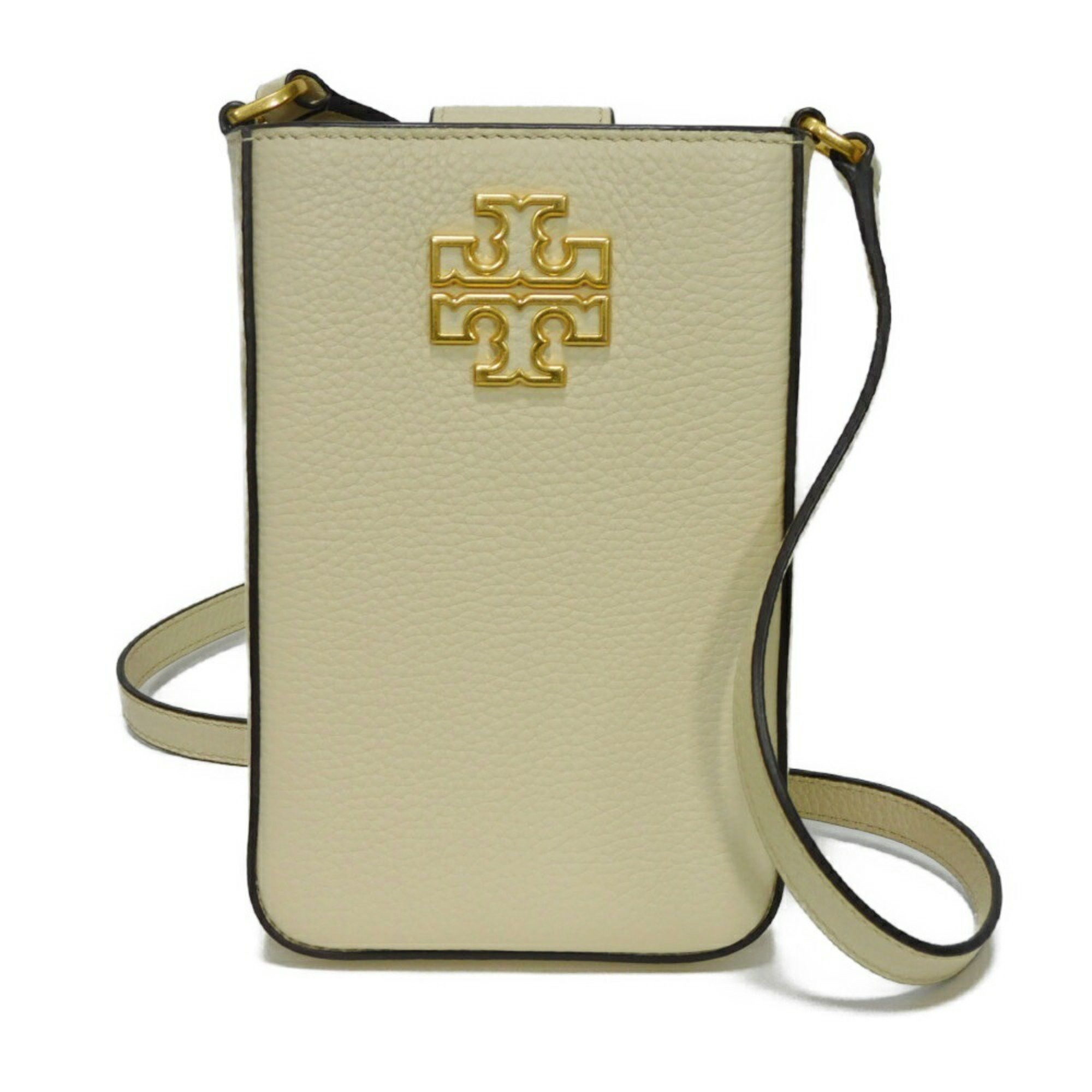Tory Burch Shoulder Bag Britain Phone Crossbody Ivory Pochette Unused Double T New Cream 141000 122 Men's Women's Bags in White