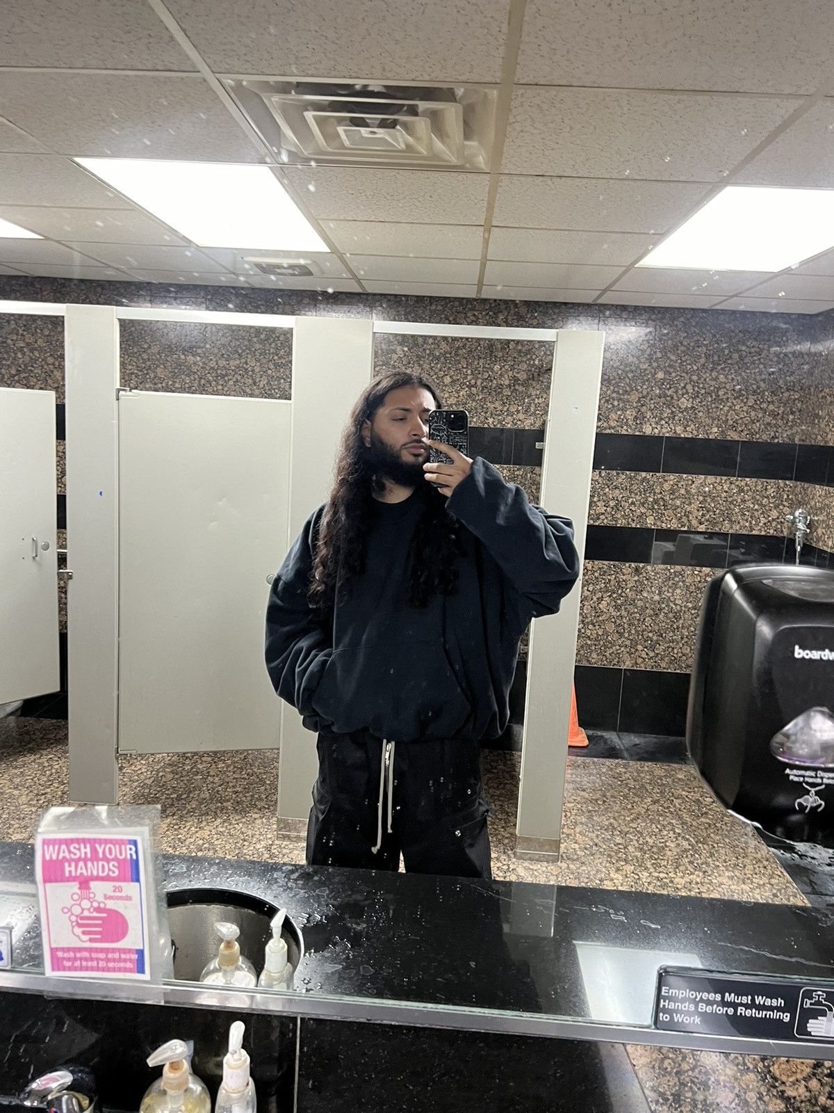 Balenciaga × Gap × Yeezy Imperfect Washed Black YZY Yeezy Gap Balenciaga Dove Hoodie Size US L / EU 52-54 / 3 - 14 Thumbnail