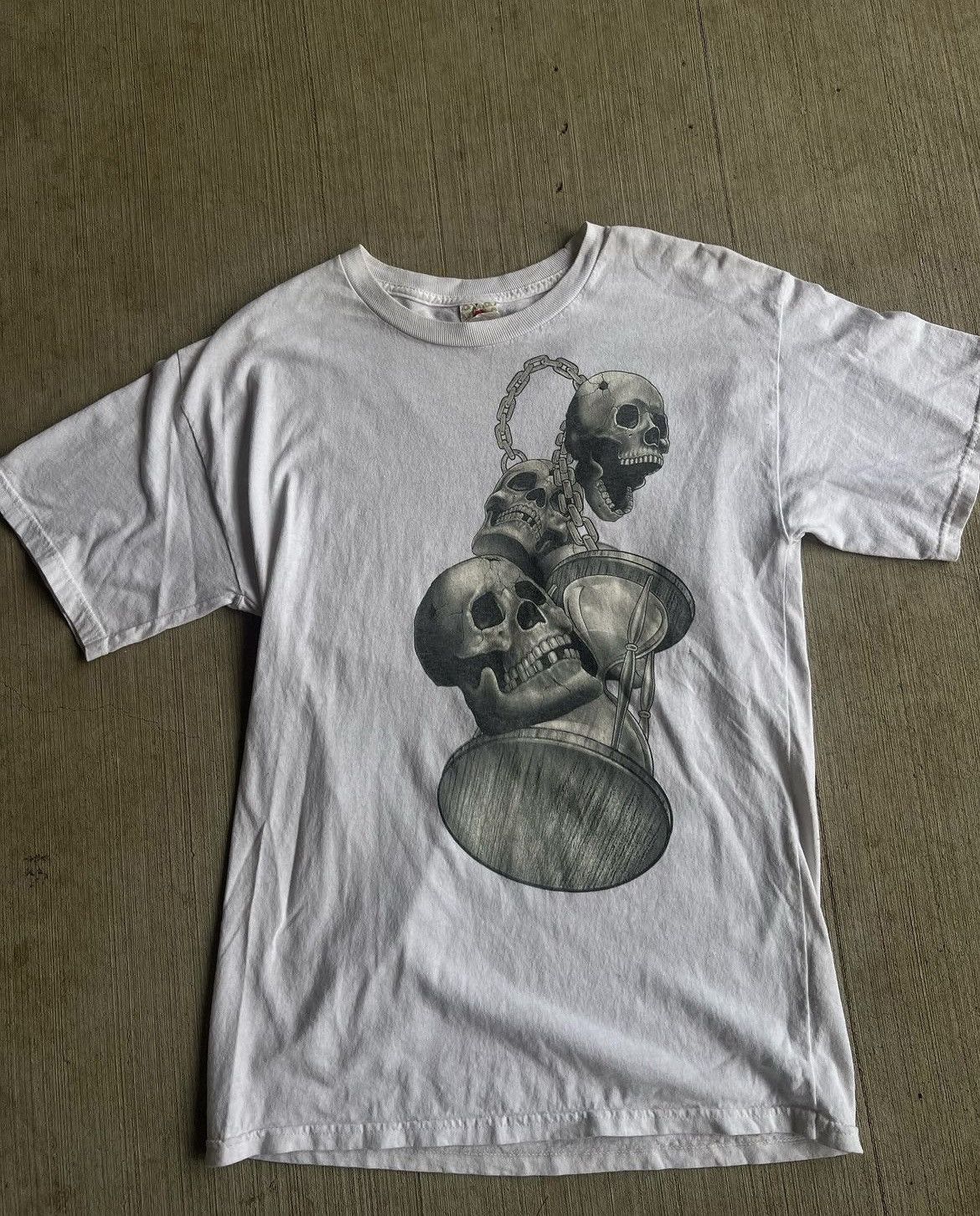 Streetwear × Vintage Skull Timer Shirt | Grailed