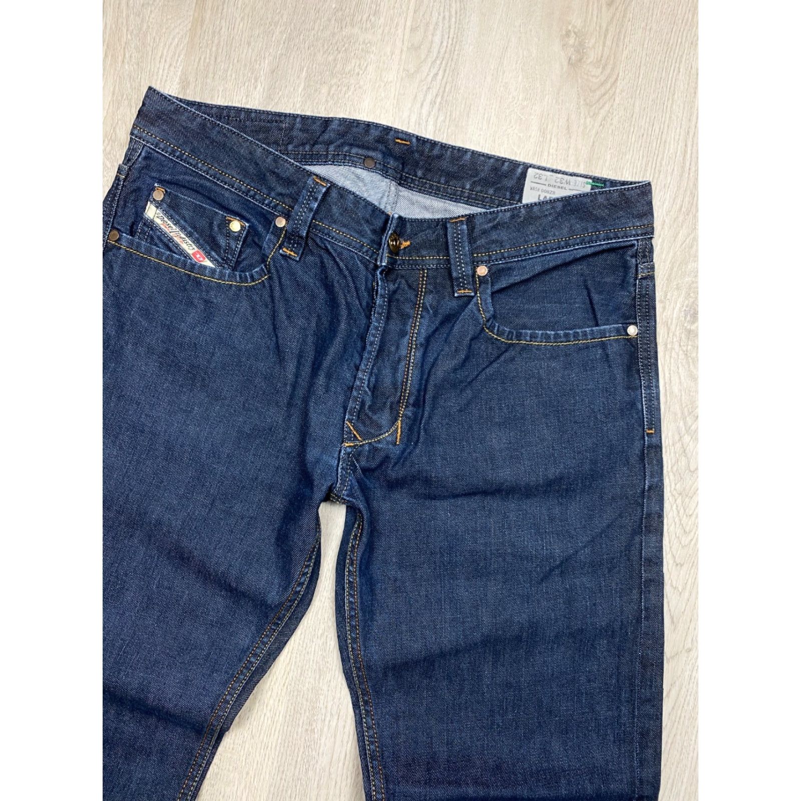 Diesel Diesel Larkee Jeans Mens Denim Pants 32 Blue Cotton Cotton Denim Regular Straight Pockets Jeans Inseam 32 Italy USA 90s Size US 32 / EU 48 - 2 Thumbnail