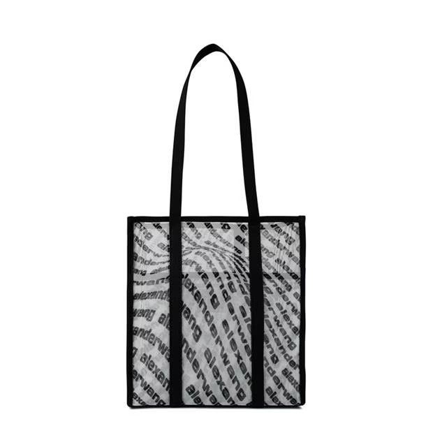 Alexander Wang o1g2r1mq0824 Size: OS / Freeze Logo Small Tote White Black Size ONE SIZE - 1 Thumbnail