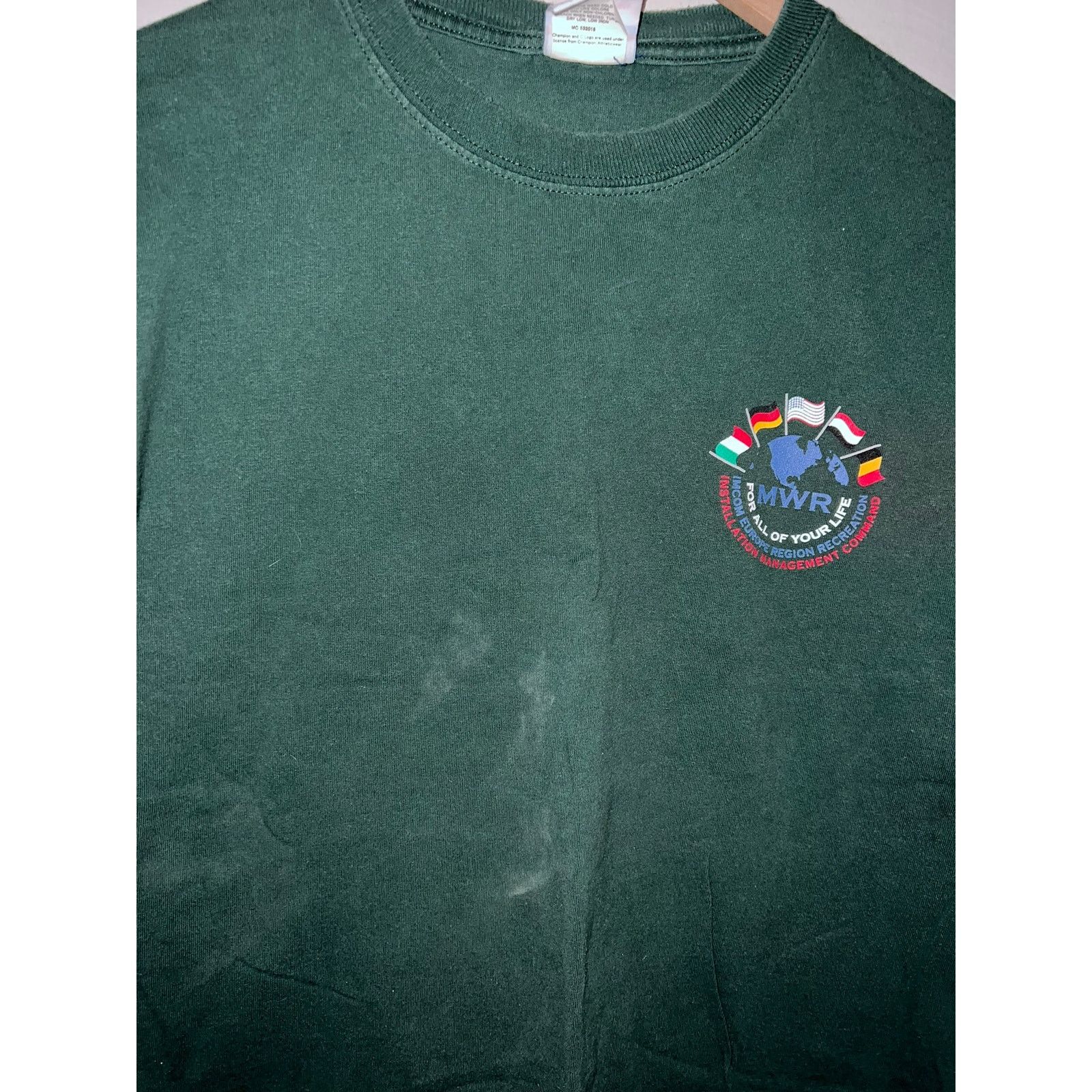 Champion Vintage Army Europe Softball Shirt Community Tee XL VTG Size US XL / EU 56 / 4 - 4 Thumbnail