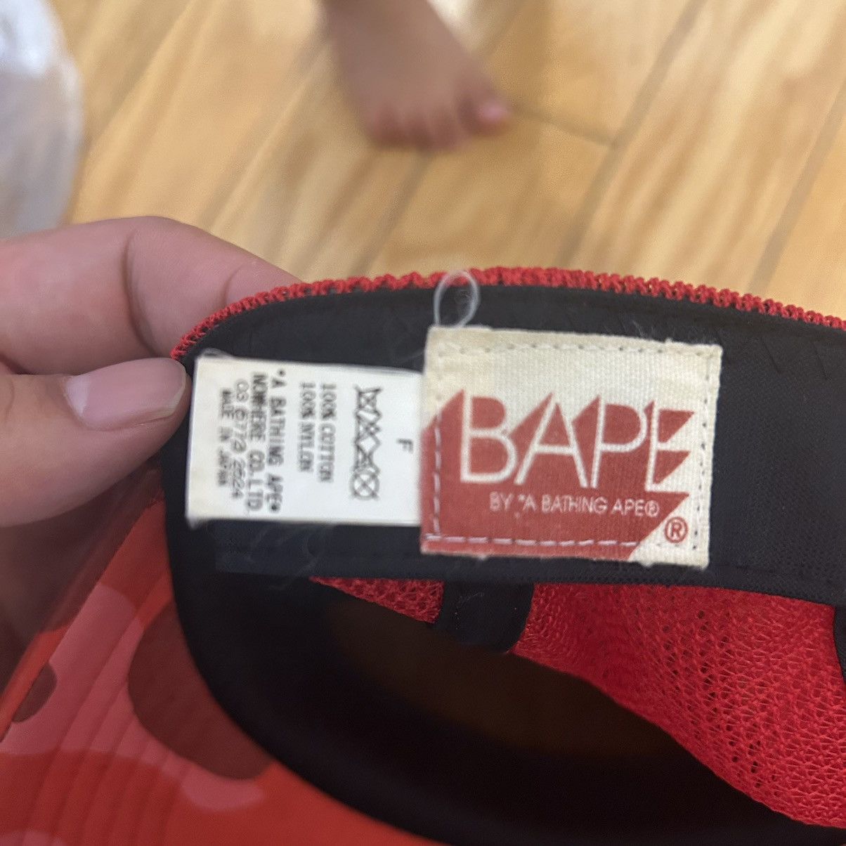 Bape Bape Baseball Cap Red Camo College Logo Size ONE SIZE - 3 Thumbnail