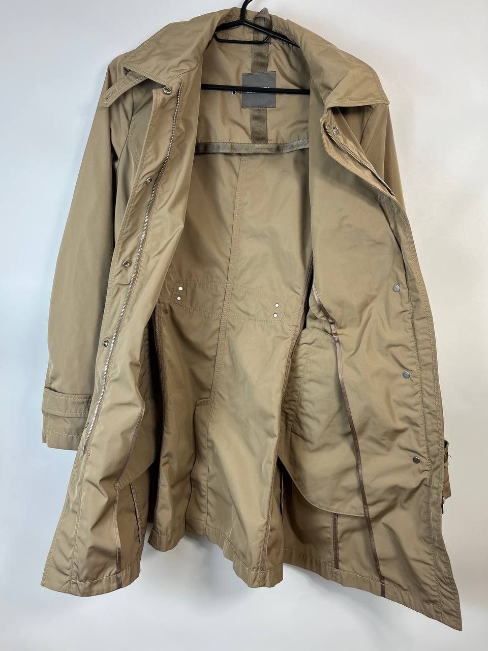MABRUN Beige Trench Coat Jacket Women Windbreaker Size XL