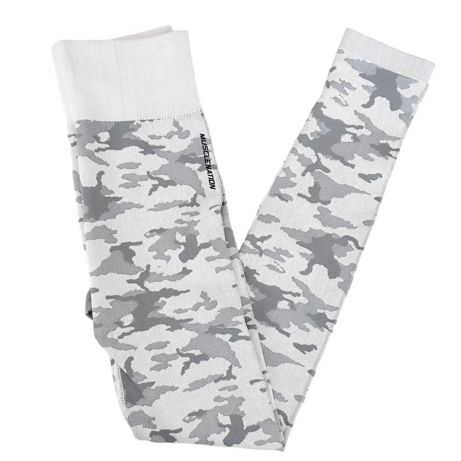 Other Muscle Nation Gray Camo Seamless Leggings Sz S Size 27" / US 4 / IT 40 - 5 Thumbnail