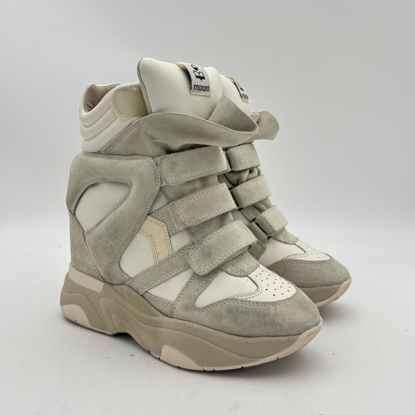 Isabel Marant Isabel Marant Balskee Suede Leather Wedge Sneakers Womens 38 Size US 8 / IT 38 - 1 Thumbnail