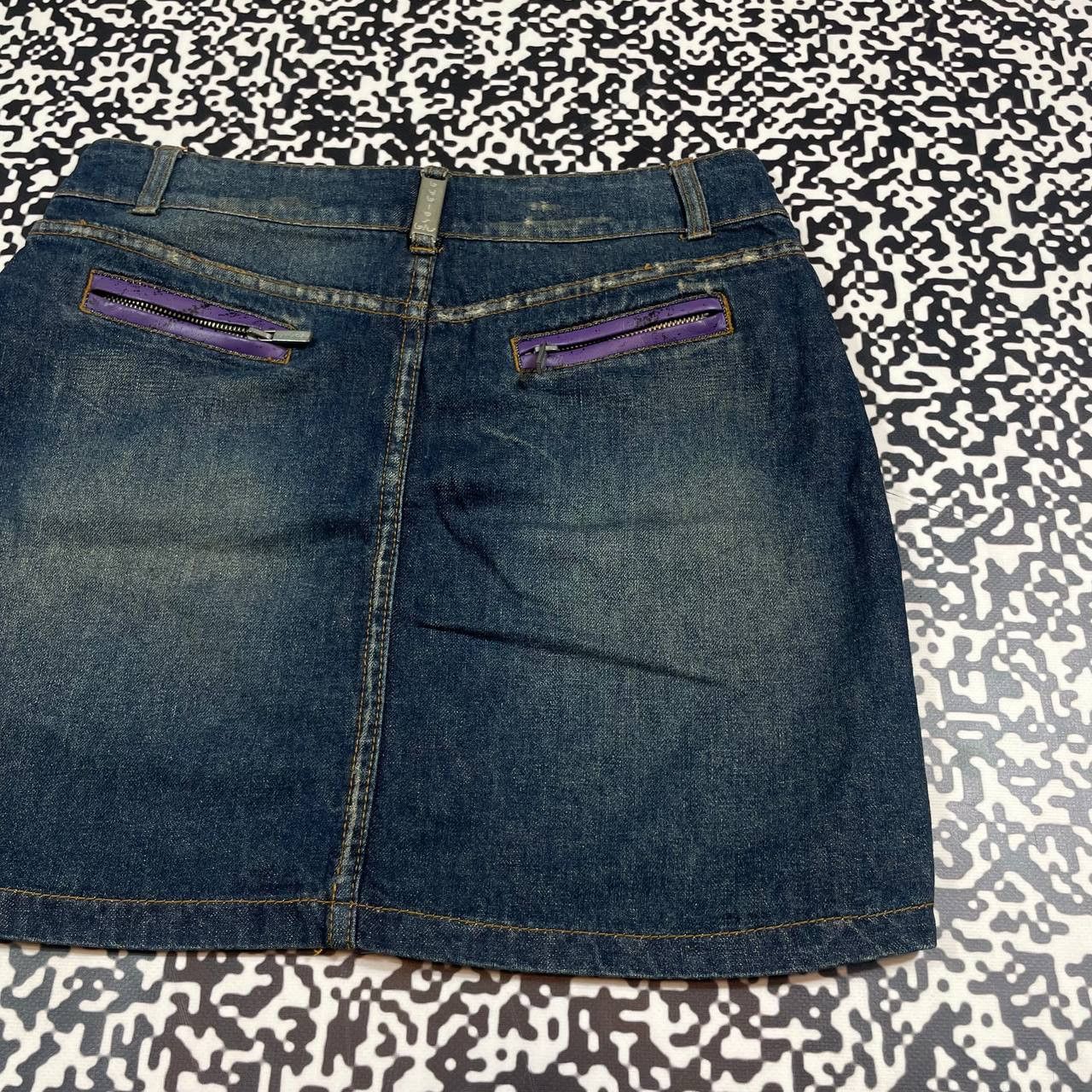 Japanese Brand Vintage Y2K Japanese Style Denim Mini Skirt Retro 90s Style Size 28" / US 6 / IT 42 - 11 Thumbnail