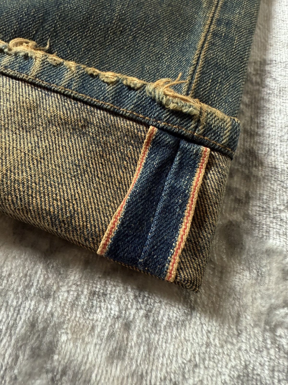 Kapital Edwin 505 OG Type 1 Baggy Loose Mud Wash Jeans Size US 29 - 5 Thumbnail