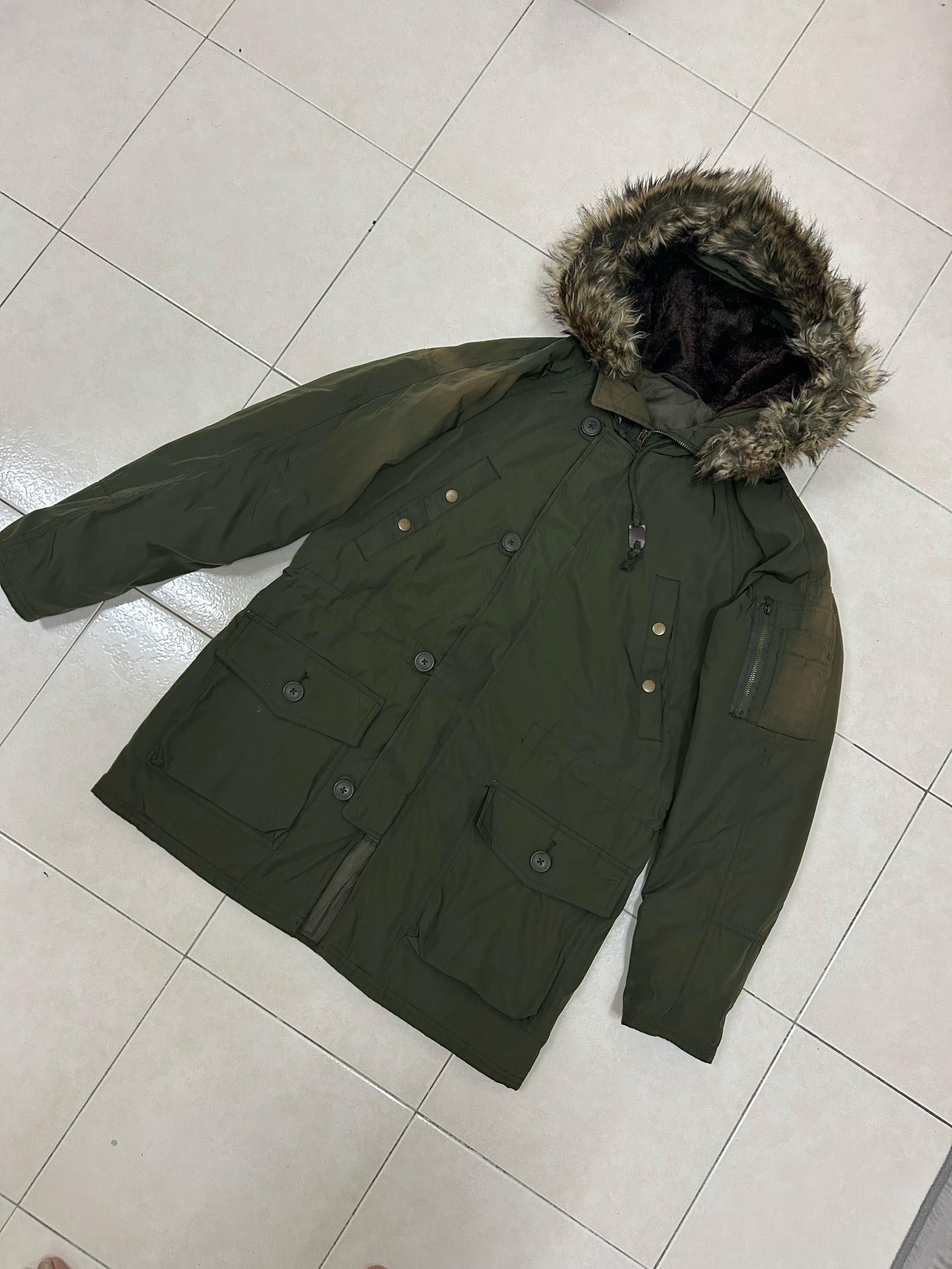 GU × Japanese Brand Sun Faded Fur GU Military Multi Pocket Jacket Vintage Size US M / EU 48-50 / 2 - 1 Thumbnail