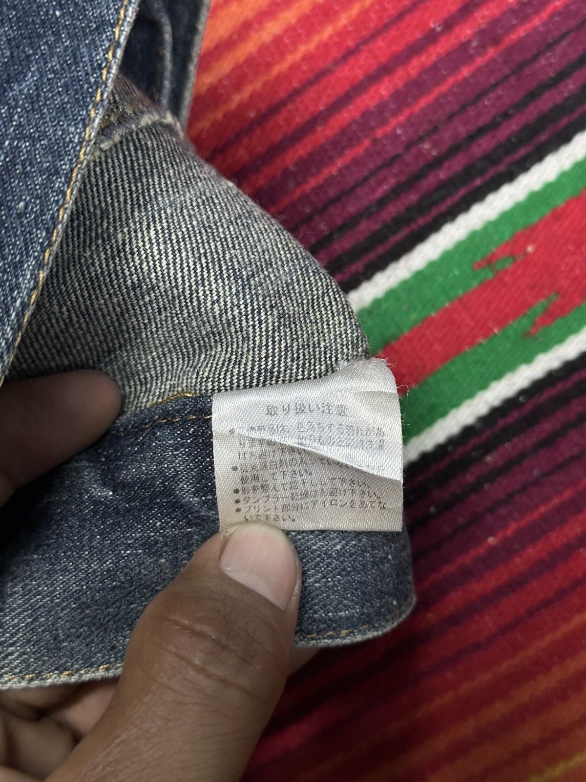 Japanese Brand Flare💥Distress Denim uknown Brand BootCut . Size US 33 - 7 Thumbnail
