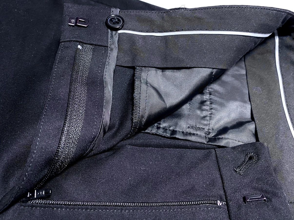 Givenchy Givenchy Uniformes Black Stretchy Cross Pants Trousers PE Size 28" / US 6 / IT 42 - 13 Thumbnail