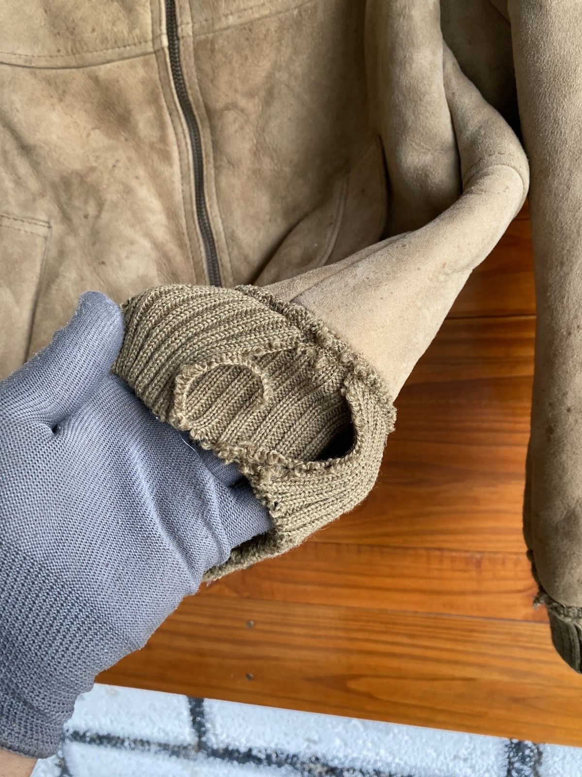 Vintage Vintage New Zealand Made Sheepskin Leather Shearling Flight Size US S / EU 44-46 / 1 - 6 Thumbnail