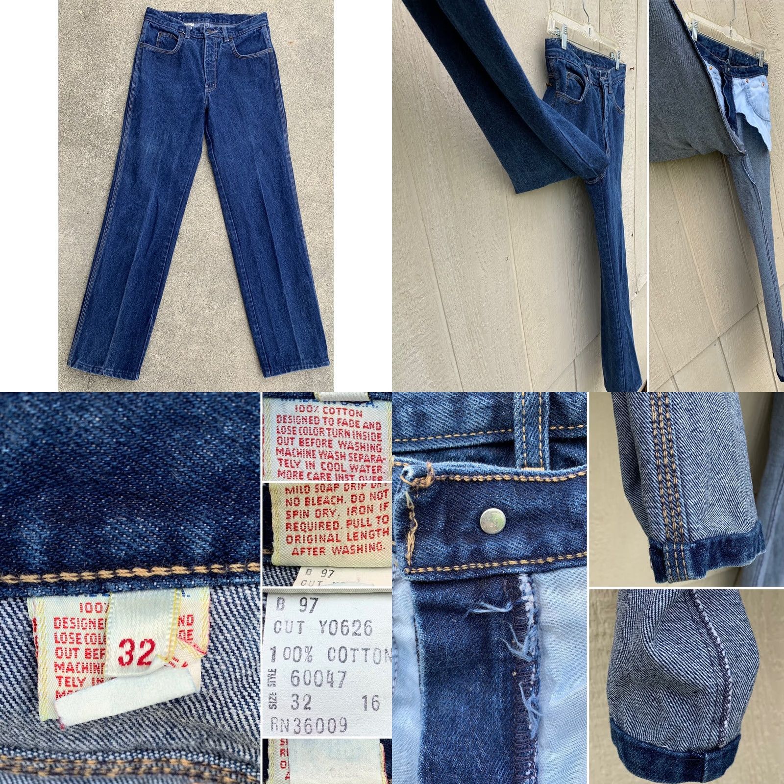 Calvin Klein VINTAGE Calvin Klein Jeans Y0626 32 80s 1980s Denim 5-Pocket 100% Cotton Blue Women XS? Size 24" / US 00 / IT 34 - 10 Thumbnail