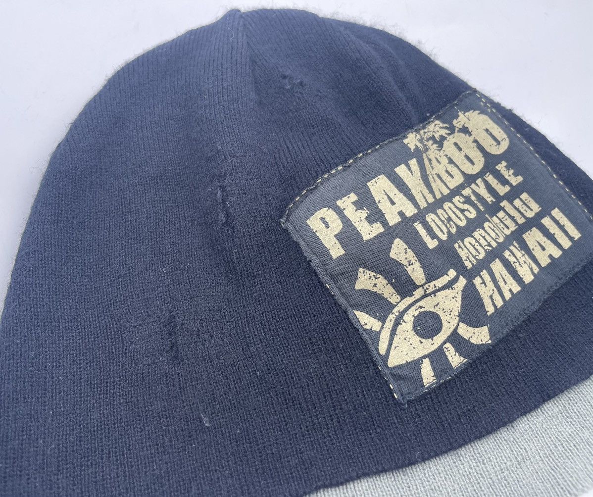 Japanese Brand distressed peakaboo single eye beanie hat Size ONE SIZE - 3 Thumbnail