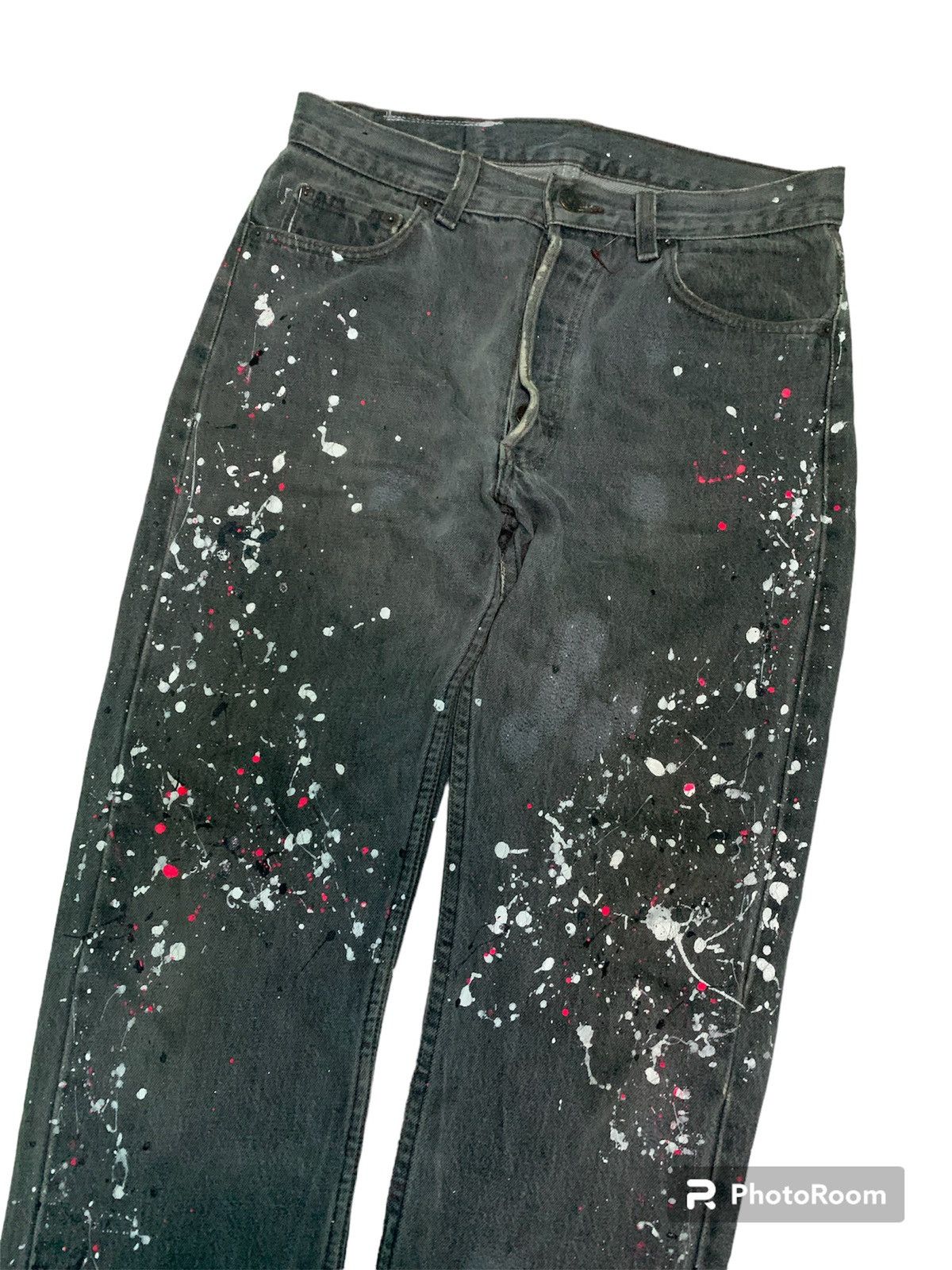 Levi's Made & Crafted 💥Vintage Levi’s Painted Denim Size US 30 / EU 46 - 2 Thumbnail