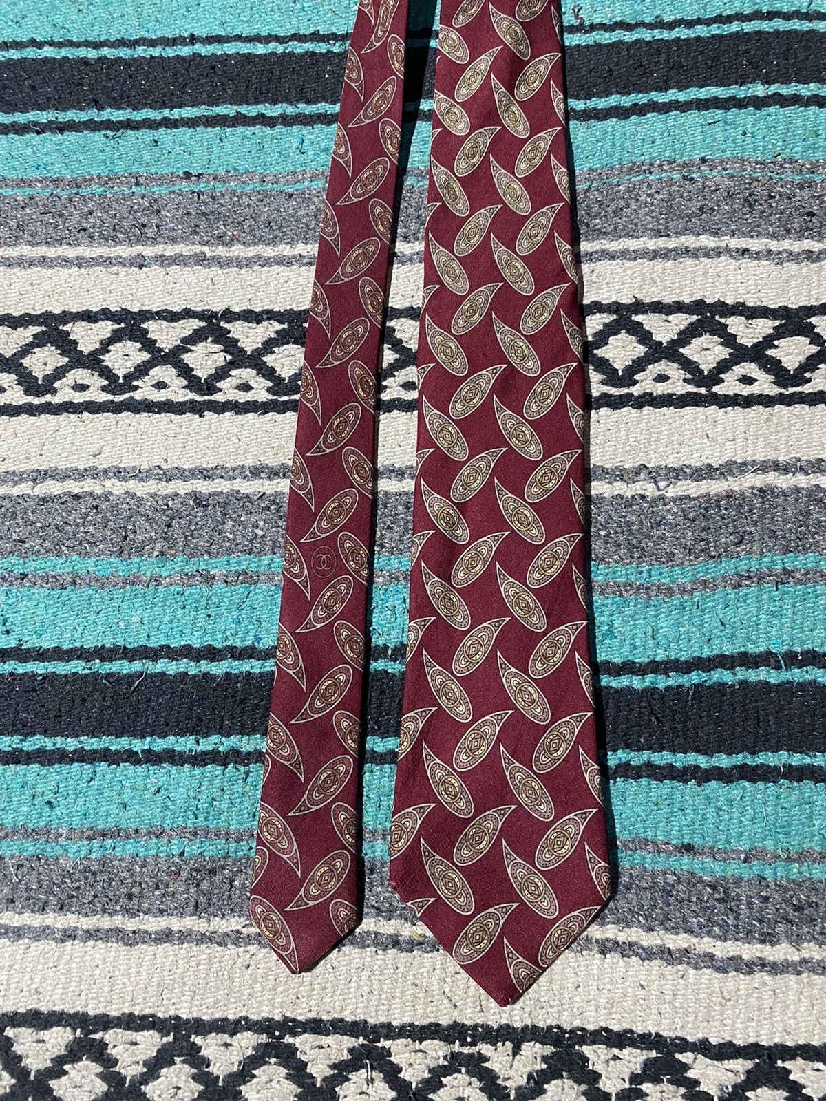 Chanel Chanel Pattern Tie Size ONE SIZE - 5 Thumbnail