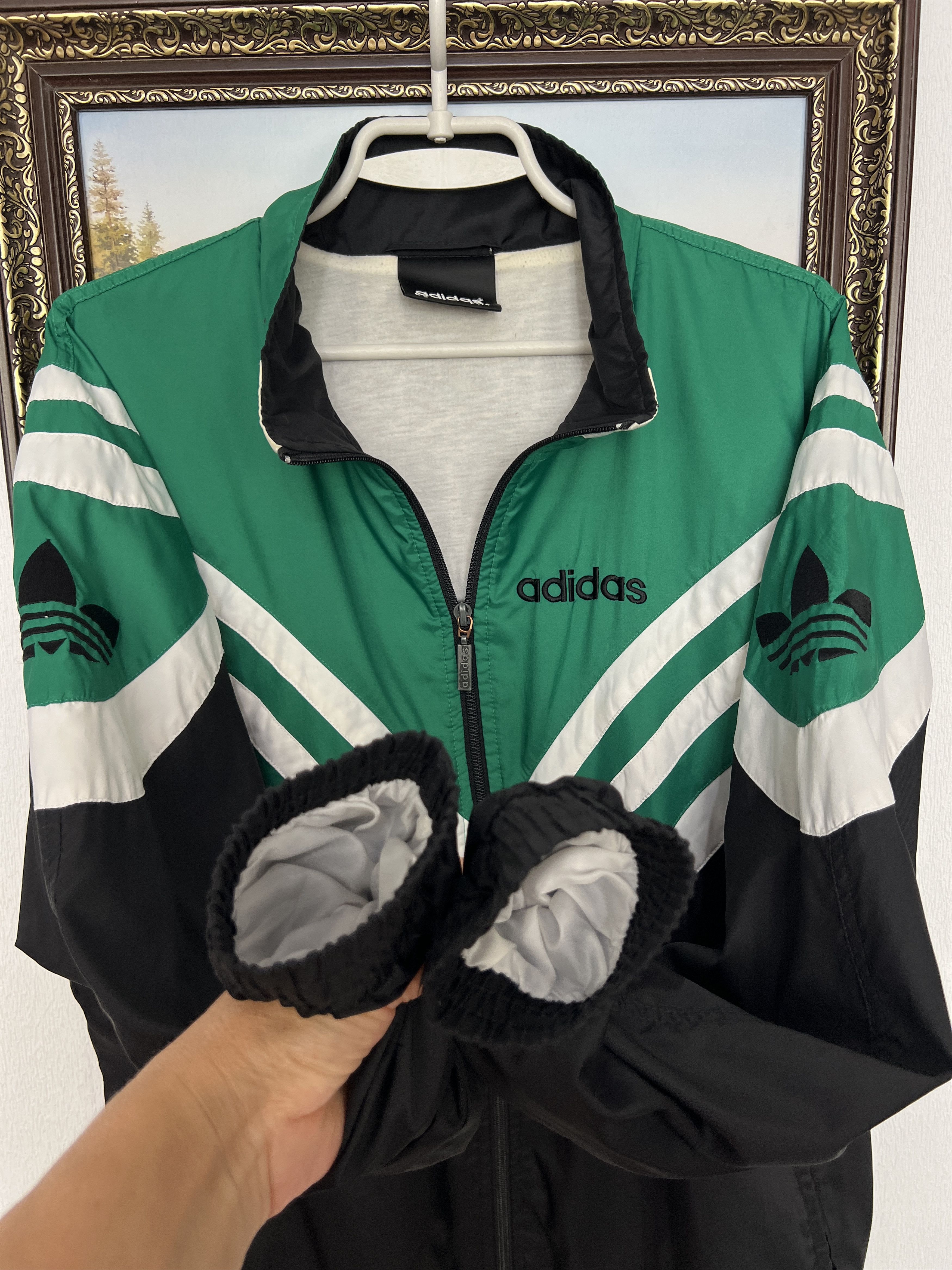 Adidas Vintage 90's Adidas Panathinaikos Football Template Jacket Size US M / EU 48-50 / 2 - 5 Thumbnail
