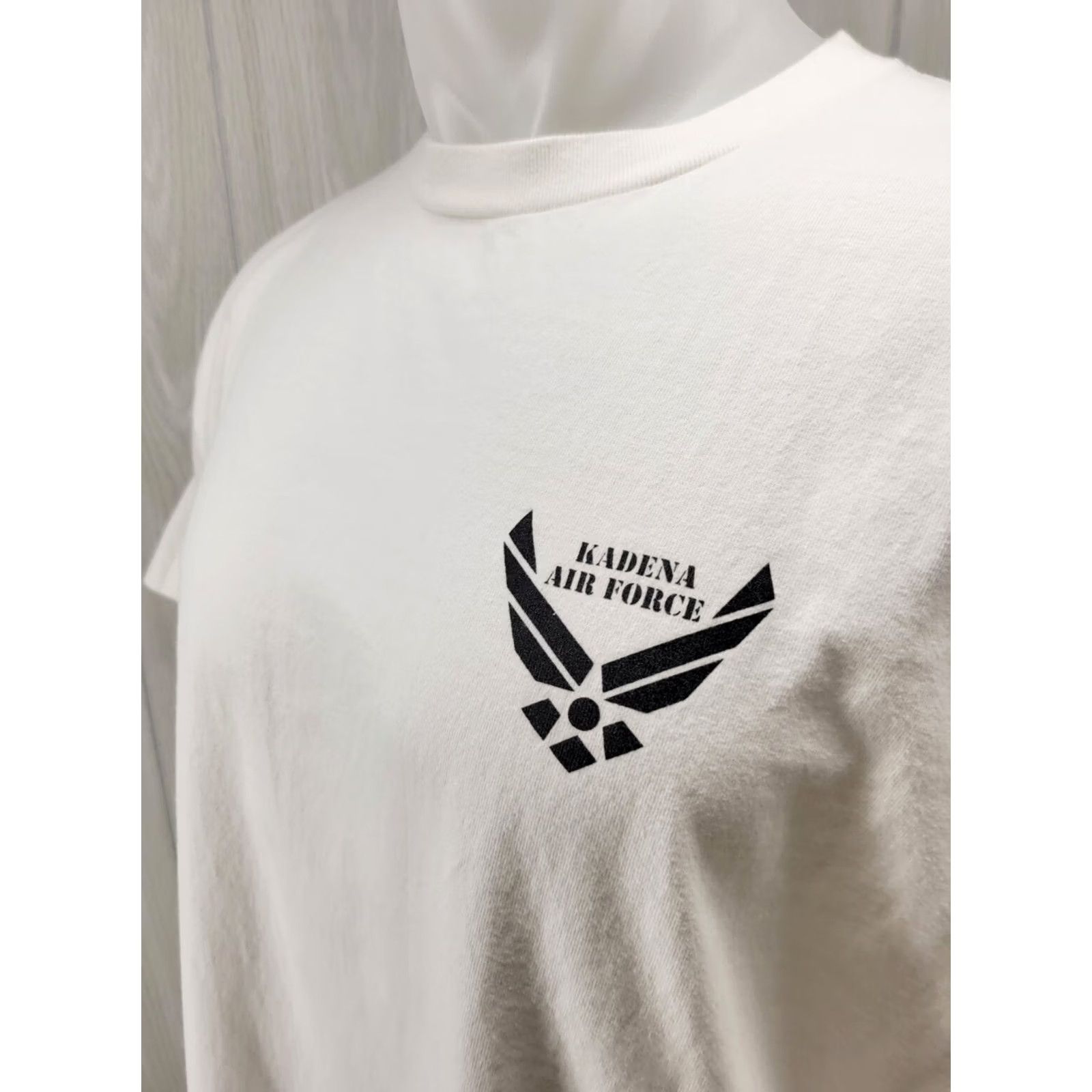 Vintage VINTAGE U.S. Air Force Kadena Base Short-Sleeved T-Shirt XL White Printstar Men Size US XL / EU 56 / 4 - 4 Thumbnail