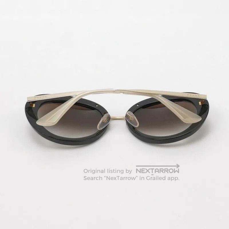 Prada Prada Logo Black Oval Sunglasses. Size ONE SIZE - 2 Thumbnail