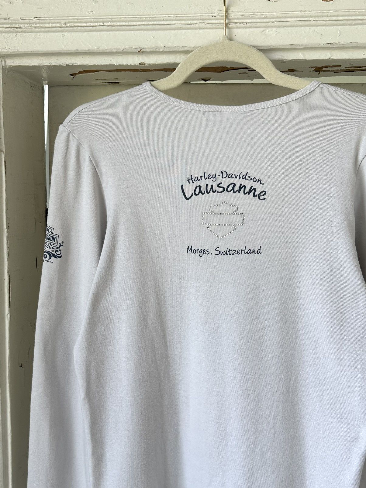 Vintage Vintage Harley-Davidson White Long Sleeve Size XL / US 12-14 / IT 48-50 - 12 Thumbnail