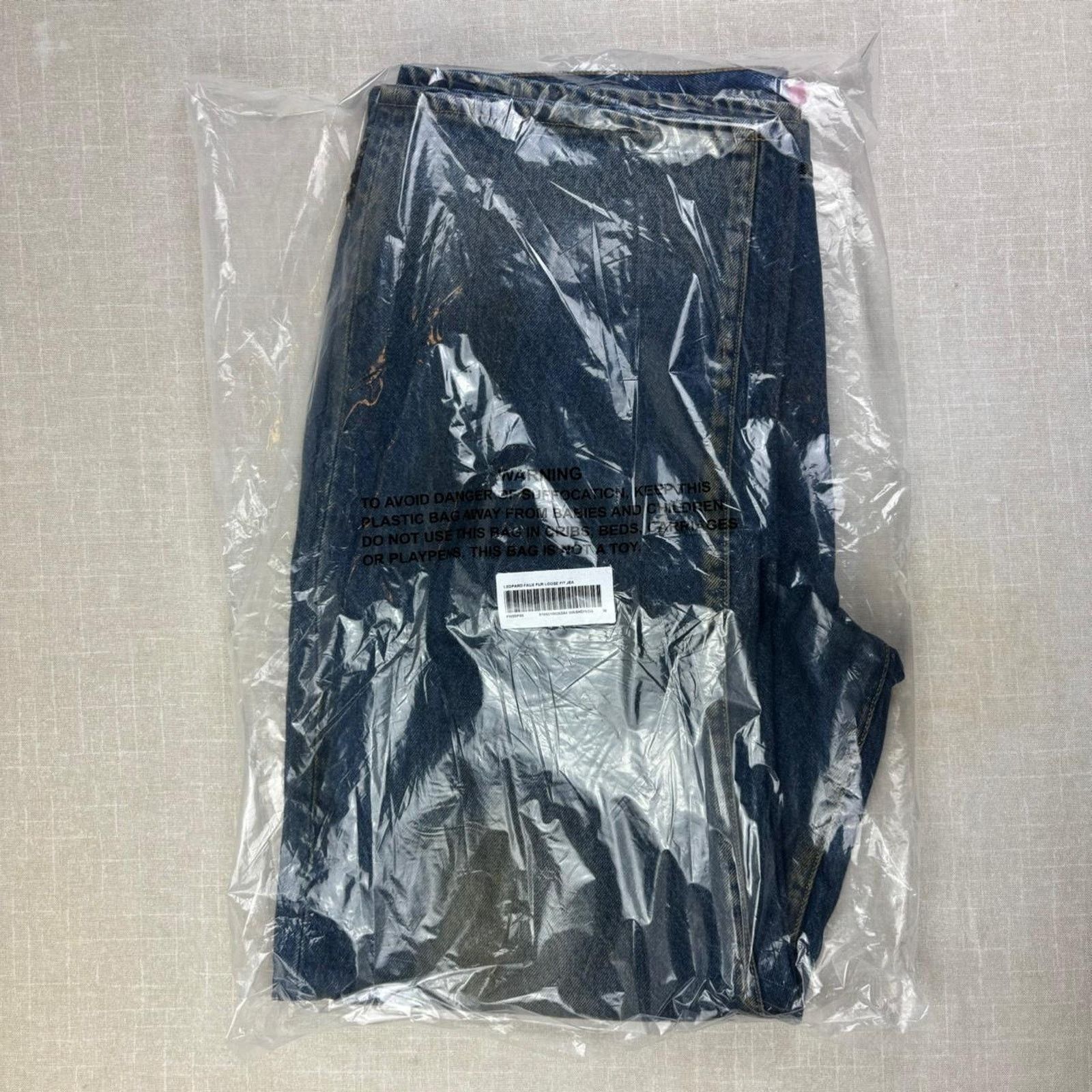 Supreme Supreme Leopard Faux Fur Loose Fit Jean “Washed Indigo” 38M Size US 38 / EU 54 - 4 Thumbnail