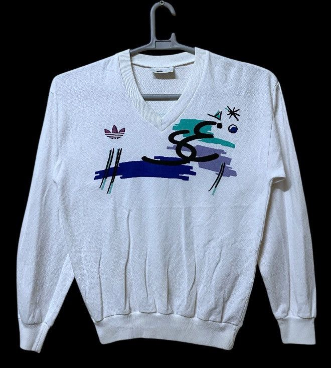 Adidas Vintage Adidas Stefan Edberg tennis sweatshirt limited 1987 Size US M / EU 48-50 / 2 - 2 Thumbnail