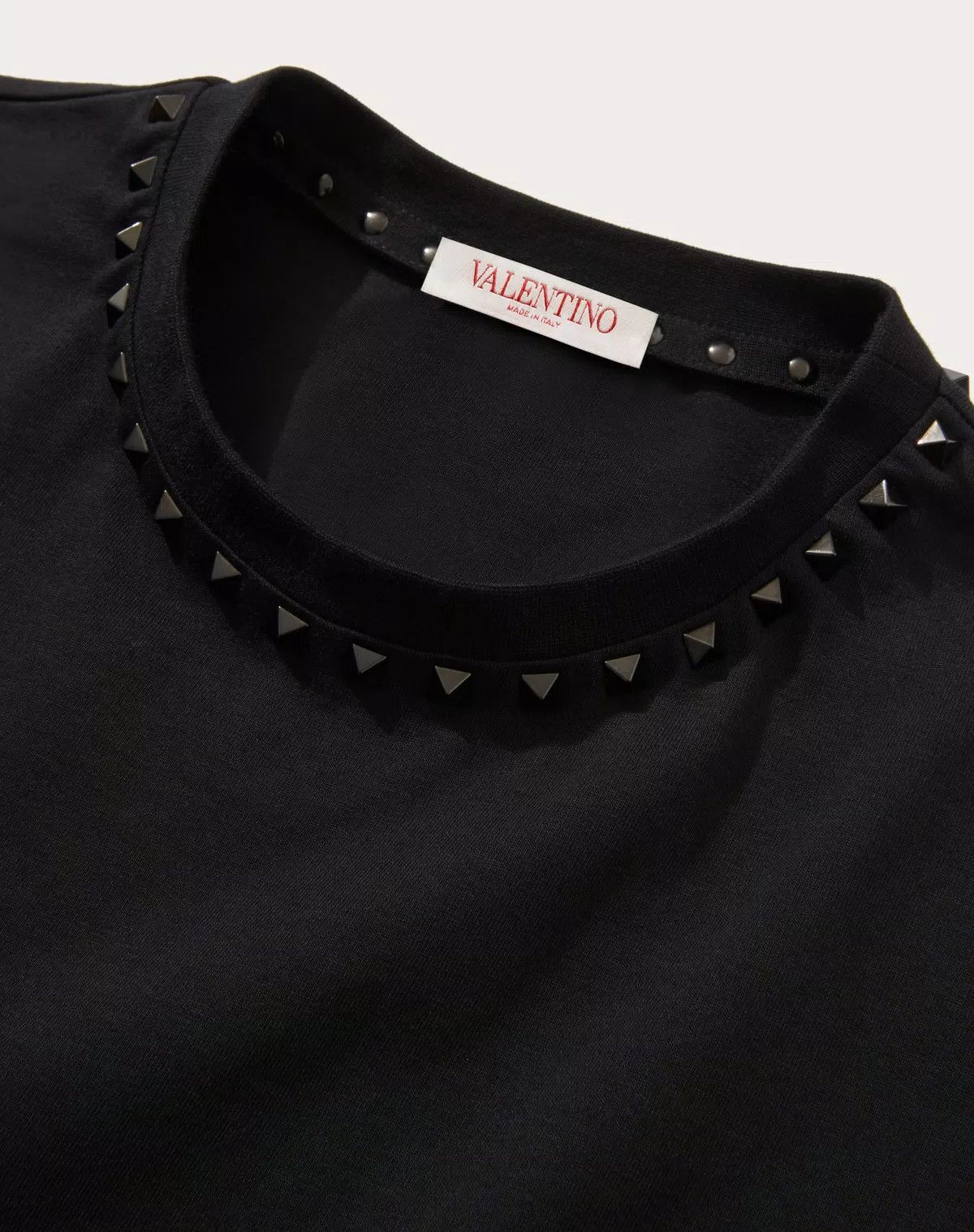 Valentino oc11z0725 Cotton Crewneck T-Shirt in Black Size US S / EU 44-46 / 1 - 3 Thumbnail
