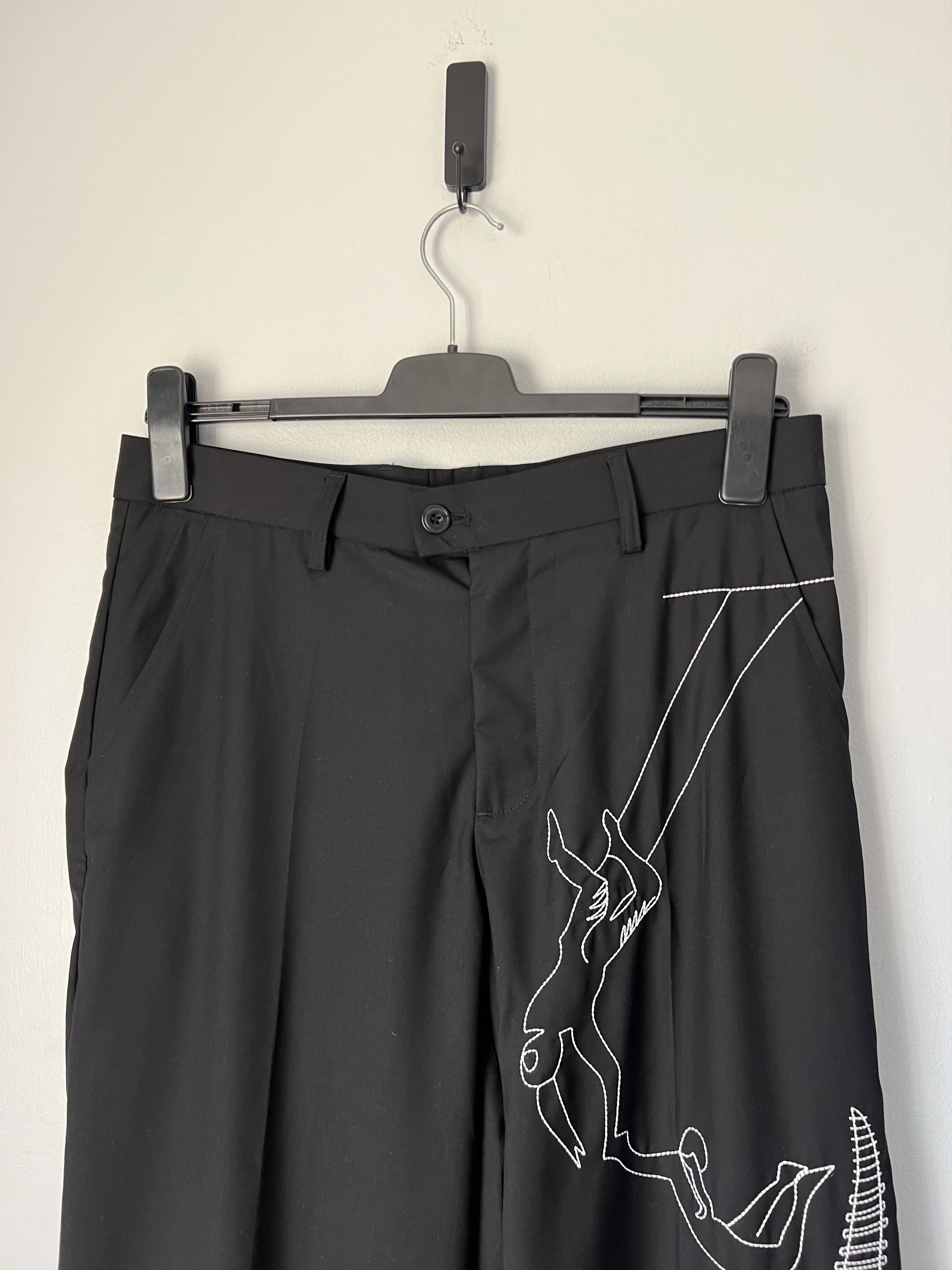 KidSuper Kidsuper Studios Circus Sketch Baggy Pants in Black Size US 31 - 2 Thumbnail