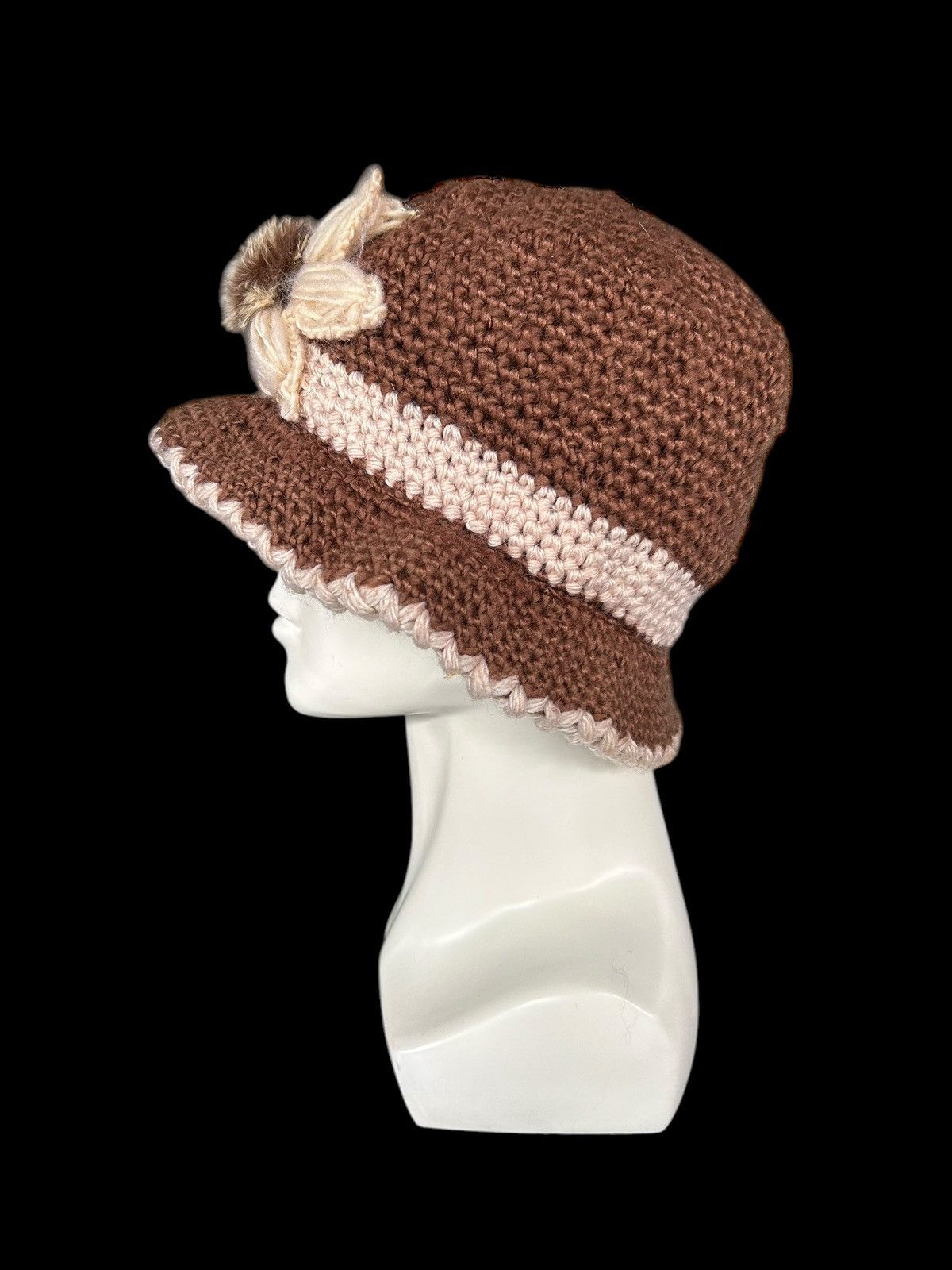 Japanese Brand × Kapital × Vintage Crochet Knitted Bucket Hats ☠️☠️ Size ONE SIZE - 2 Thumbnail