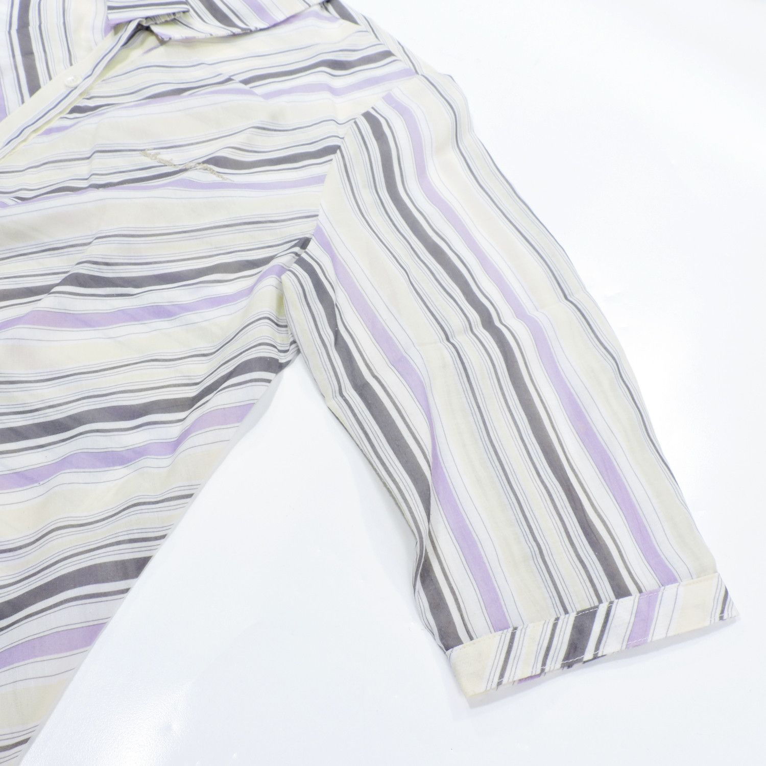 Salvatore Ferragamo SALVATORE FERRAGAMO STRIPED LONG SLEEVE SHIRT Size L / US 10 / IT 46 - 13 Thumbnail