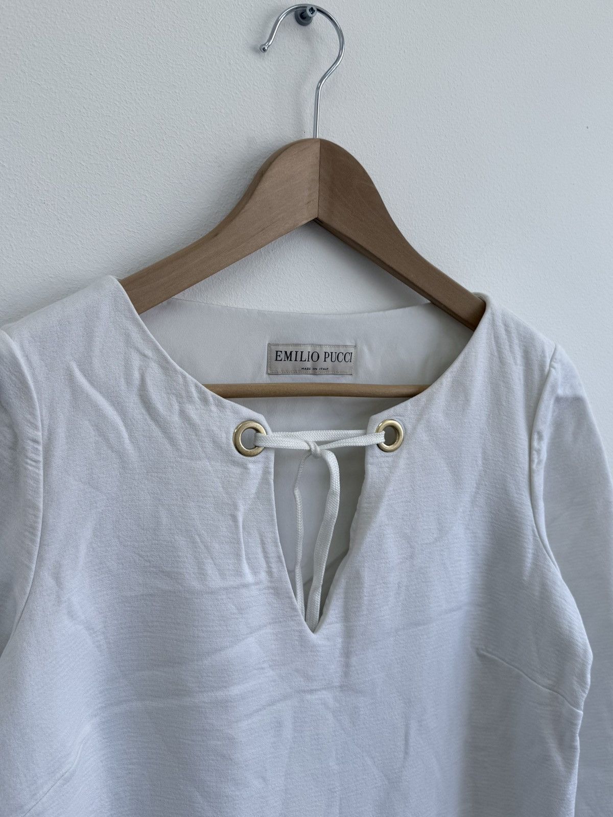 Emilio Pucci Emilio Pucci White Mini Dress Size 46 Size L / US 10 / IT 46 - 2 Thumbnail