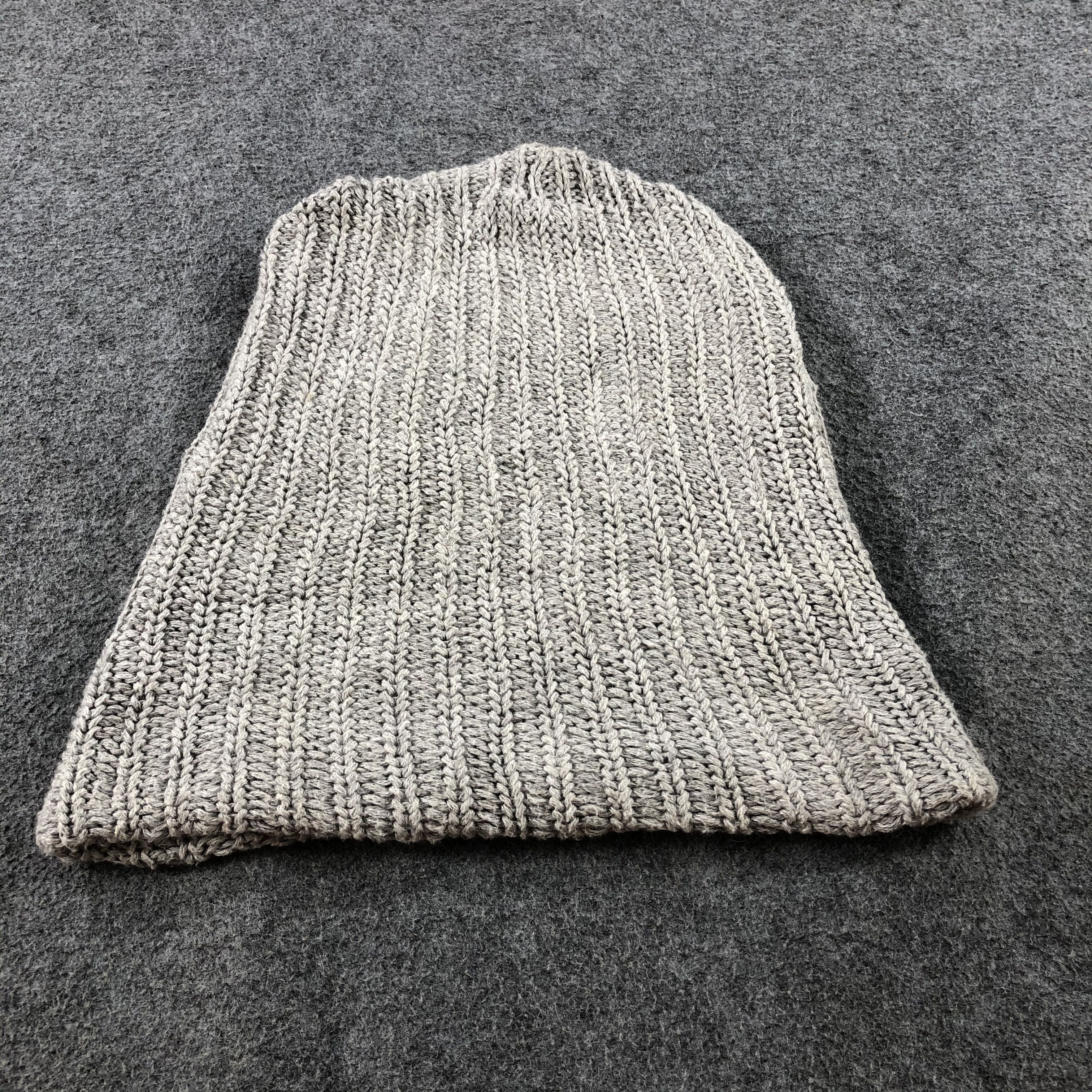 Vintage Unknown Made in USA Grey Beanie Cotton Snowcap Snow Hat B483 Size ONE SIZE - 3 Thumbnail