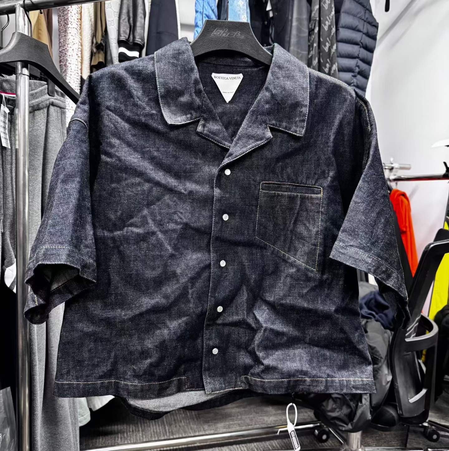 Bottega Veneta Bottega Veneta Denim Shirt s Men Size US S / EU 44-46 / 1 - 1 Thumbnail