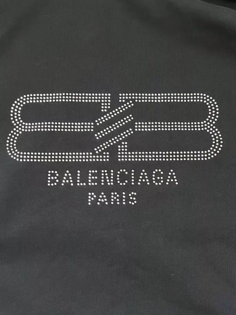 Balenciaga Balenciaga 24ss rhinestone hooded sweatshirt Size US M / EU 48-50 / 2 - 3 Thumbnail
