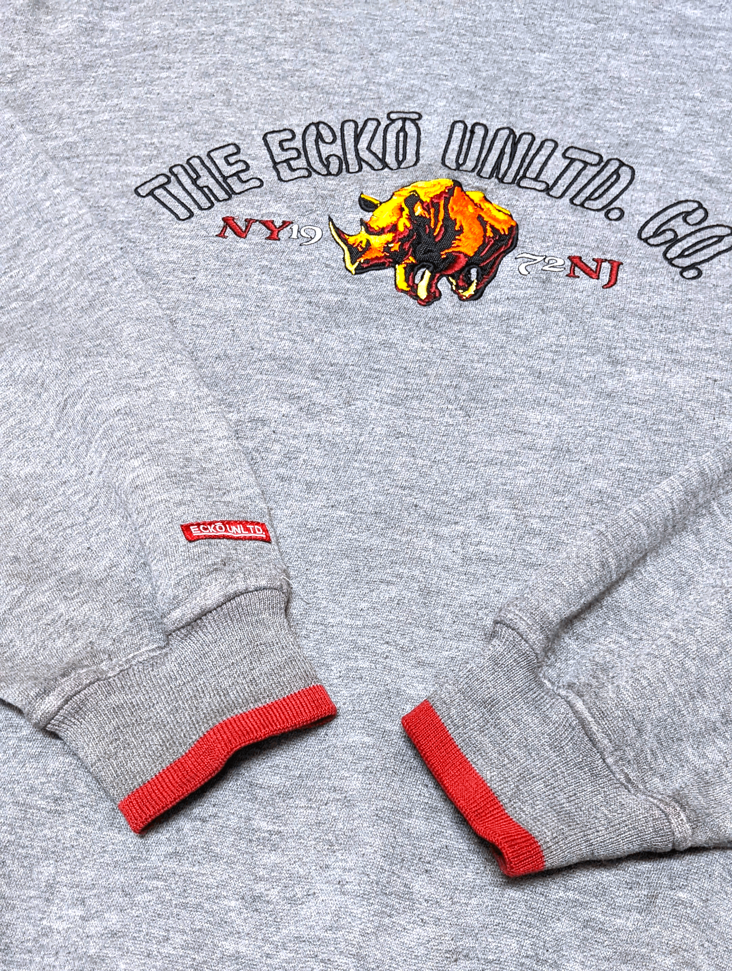 Ecko Unltd. × Marc Ecko × Vintage Vintage Y2k Ecko Ultd Rhino Oversized Boxy Sweatshirt Size US L / EU 52-54 / 3 - 7 Thumbnail