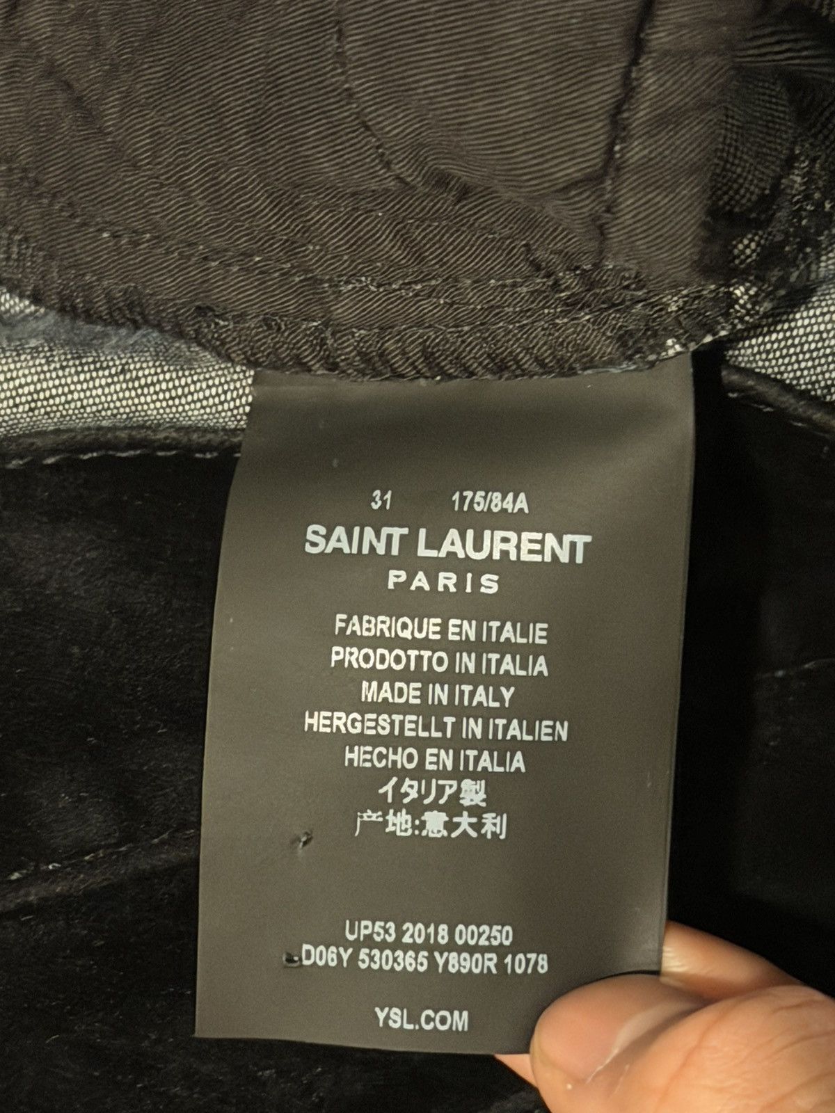 Saint Laurent Paris 2018 Velvet D17 Jeans 31 Size US 32 / EU 48 - 8 Thumbnail