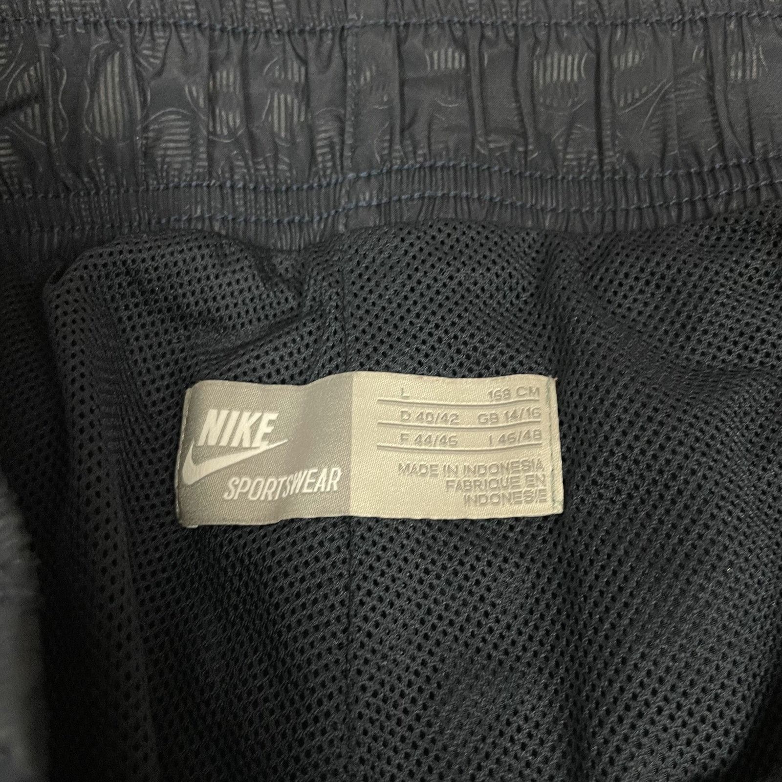 Nike × Vintage Nike Sportswear Mens Navy Swoosh High-Rise Track Pants Large Size US 30 / EU 46 - 9 Thumbnail