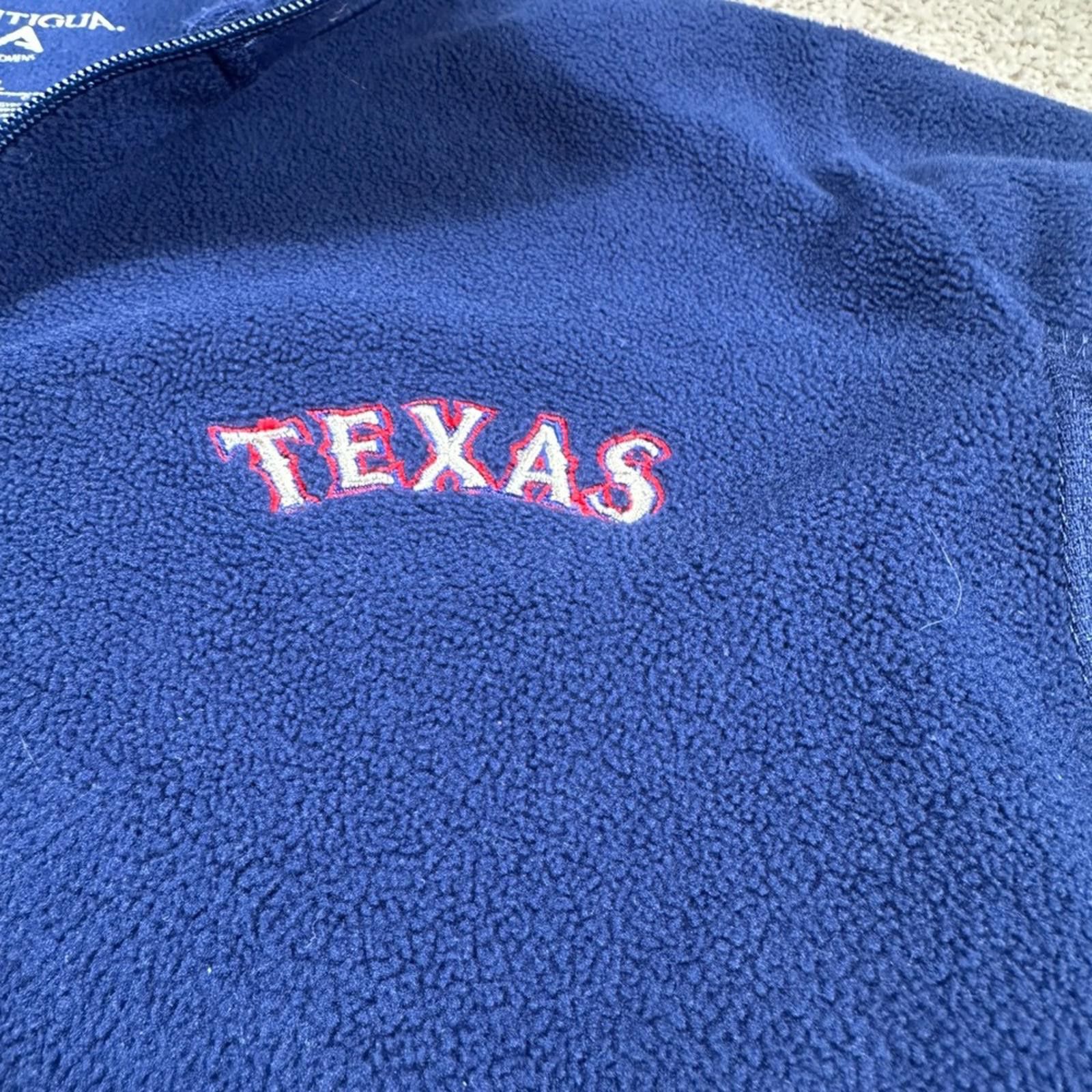 Antigua Texas Rangers Womens L Fleece Full Zip Jacket MLB Baseball Size L / US 10 / IT 46 - 5 Thumbnail