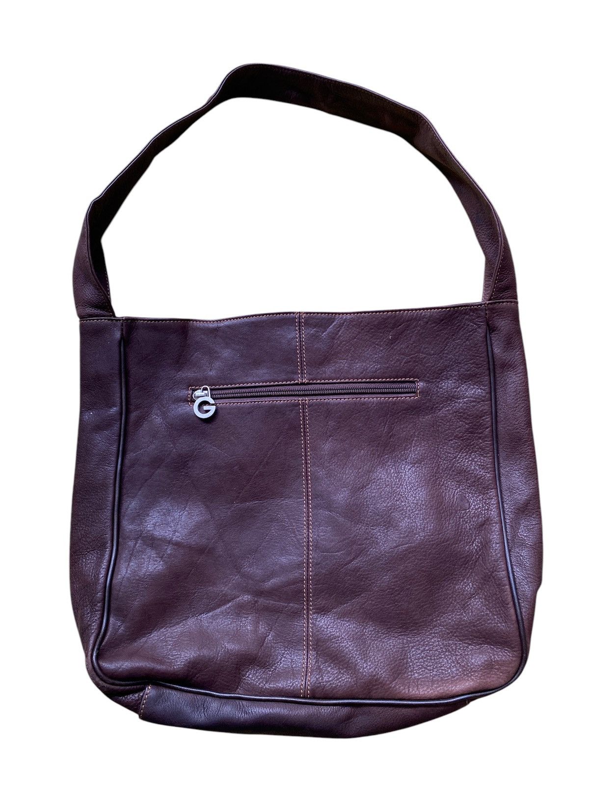 Genuine Leather × Japanese Brand × Leather Vintage Giglo Japan Leather Bag Size ONE SIZE - 2 Thumbnail