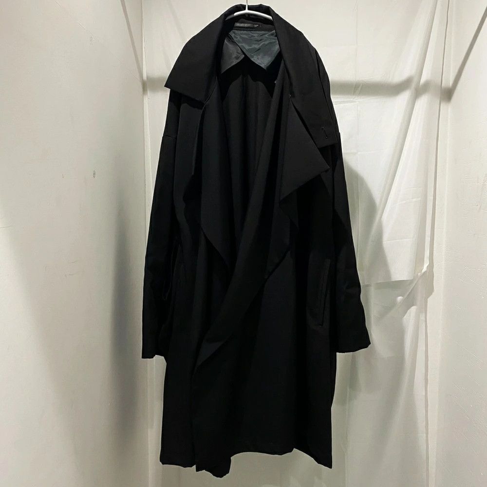 Yohji Yamamoto POUR HOMME WOOL GABARDINE SMOOTH COAT HJ-C07-100 Size US M / EU 48-50 / 2 - 2 Thumbnail