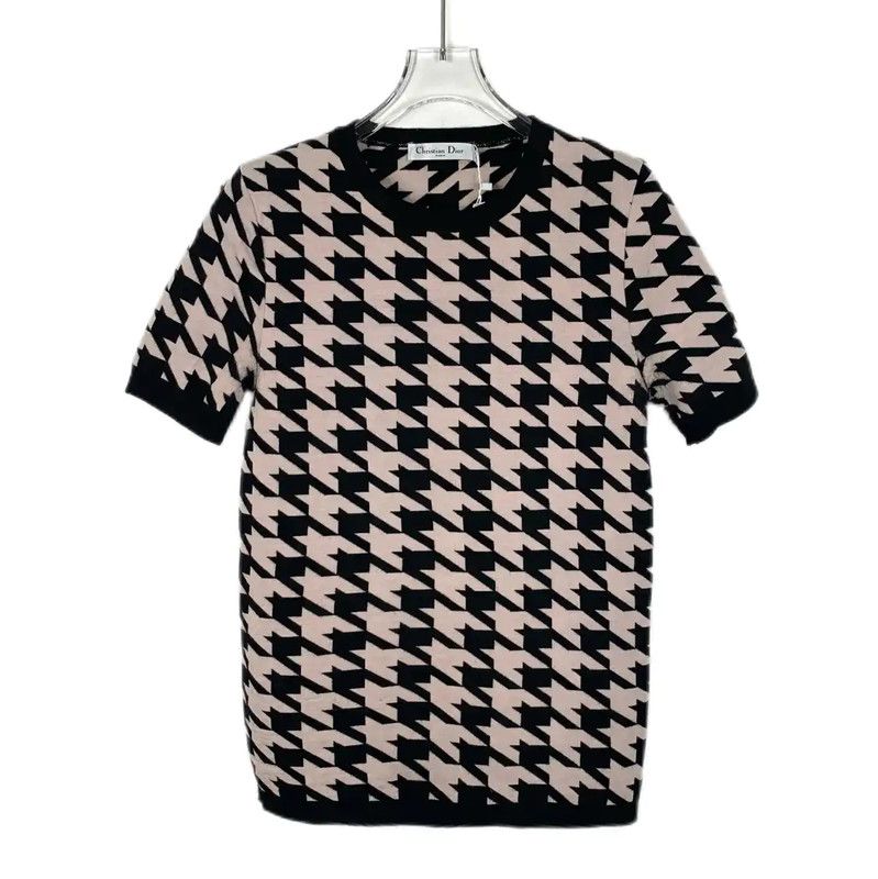 Dior Dior Color-Block Cotton T-Shirt for Women 0089 Size M / US 6-8 / IT 42-44 - 1 Thumbnail