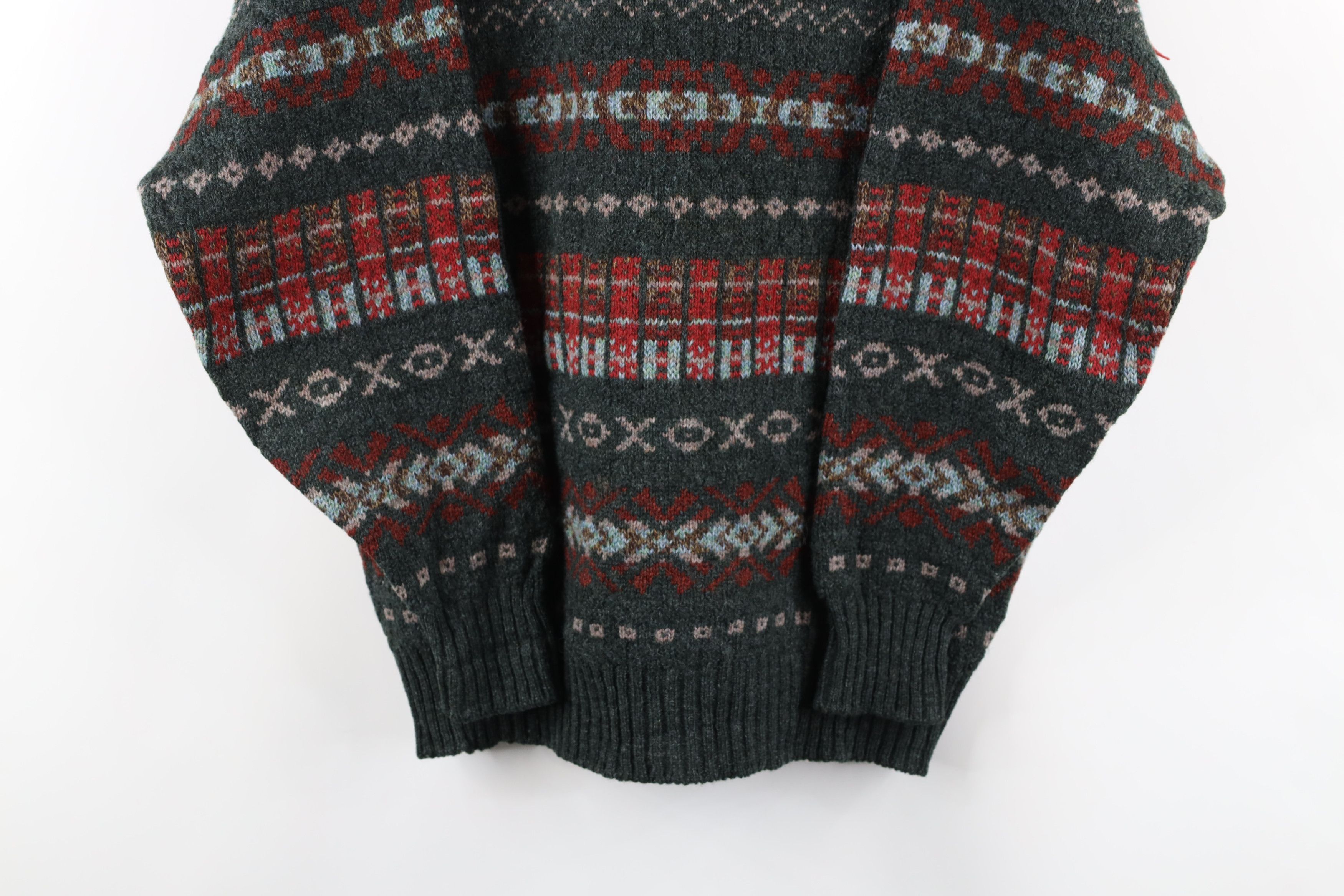 Vintage Vintage 90s Streetwear Fair Isle Knit Crewneck Sweater Size US M / EU 48-50 / 2 - 3 Thumbnail
