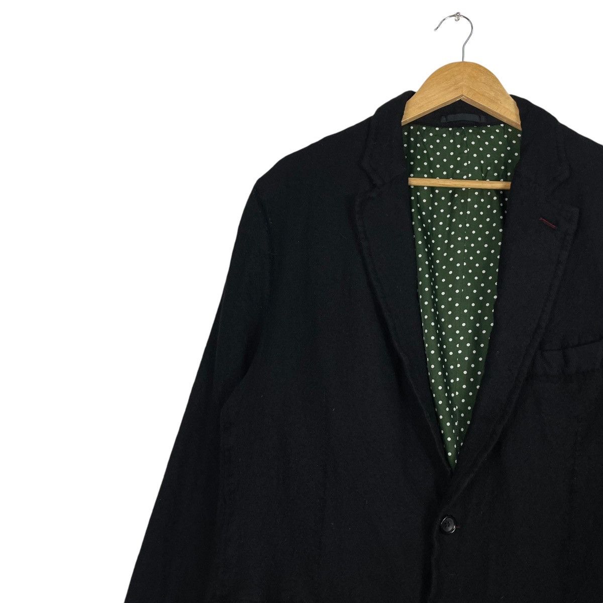 Comme des Garcons × Comme des Garcons Homme × Comme des Garcons Homme Plus 💥AD2011 COMME DES GARCONS POLKADOT LINEN CHORE JACKET Size US L / EU 52-54 / 3 - 6 Thumbnail
