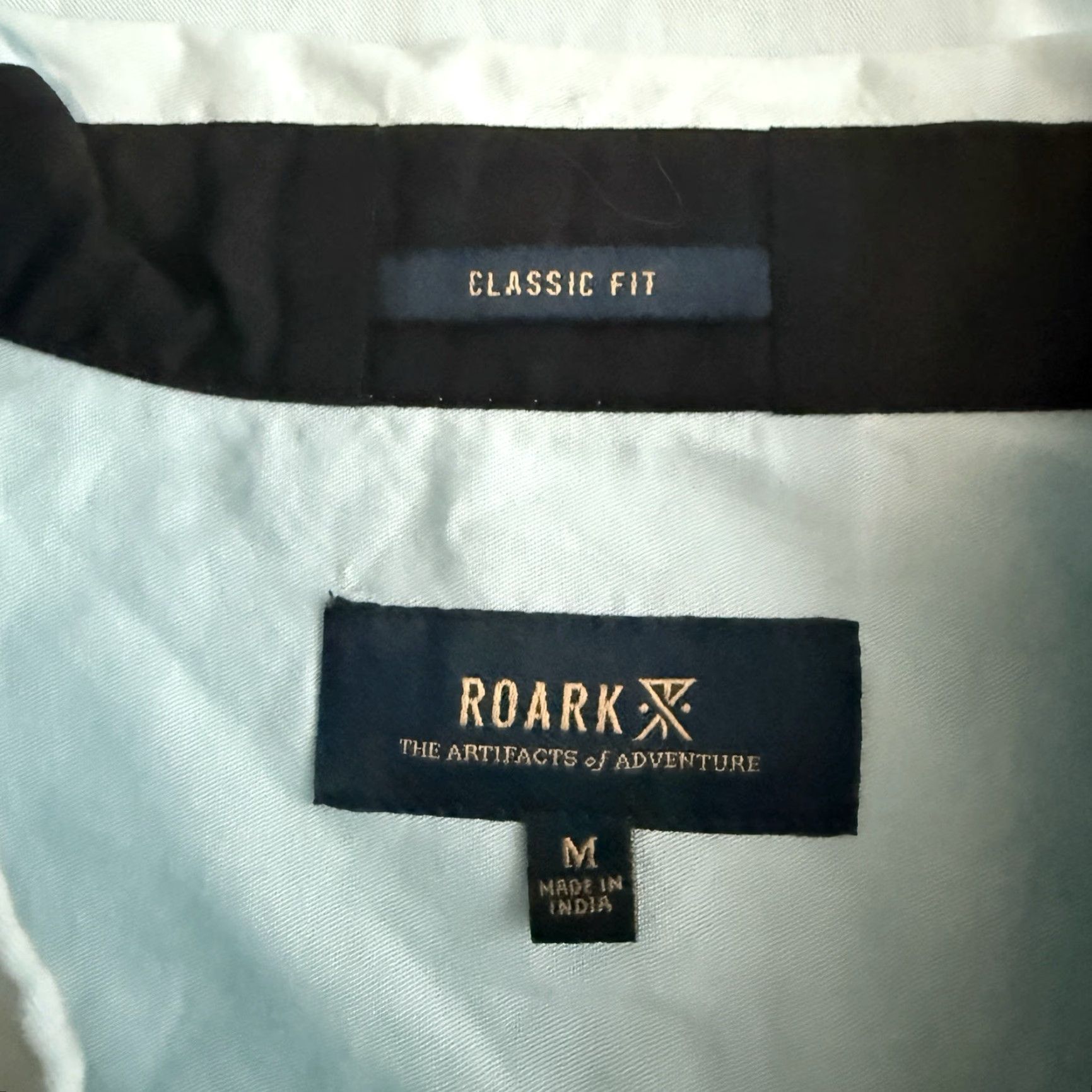 Roark ROARK Classic Fit Button Down Shirt Mens Short Sleeve Regular M Blue Size US M / EU 48-50 / 2 - 4 Thumbnail